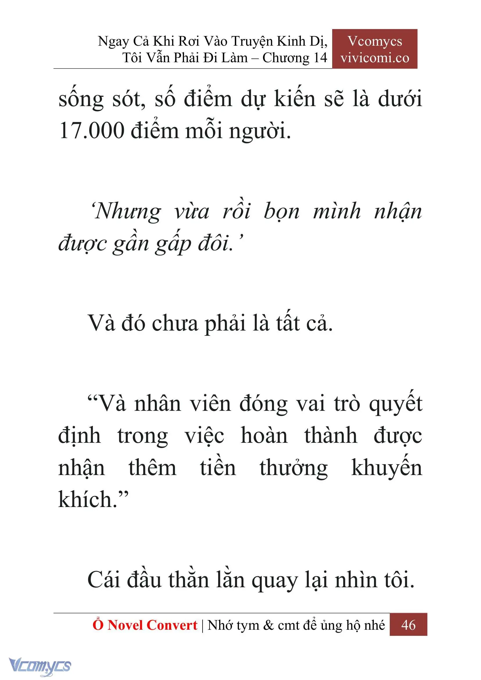 [Novel] Ngay Cả Khi Rơi Vào Truyện Kinh Dị, Tôi Vẫn Phải Đi Làm Chapter 14 - Trang 49