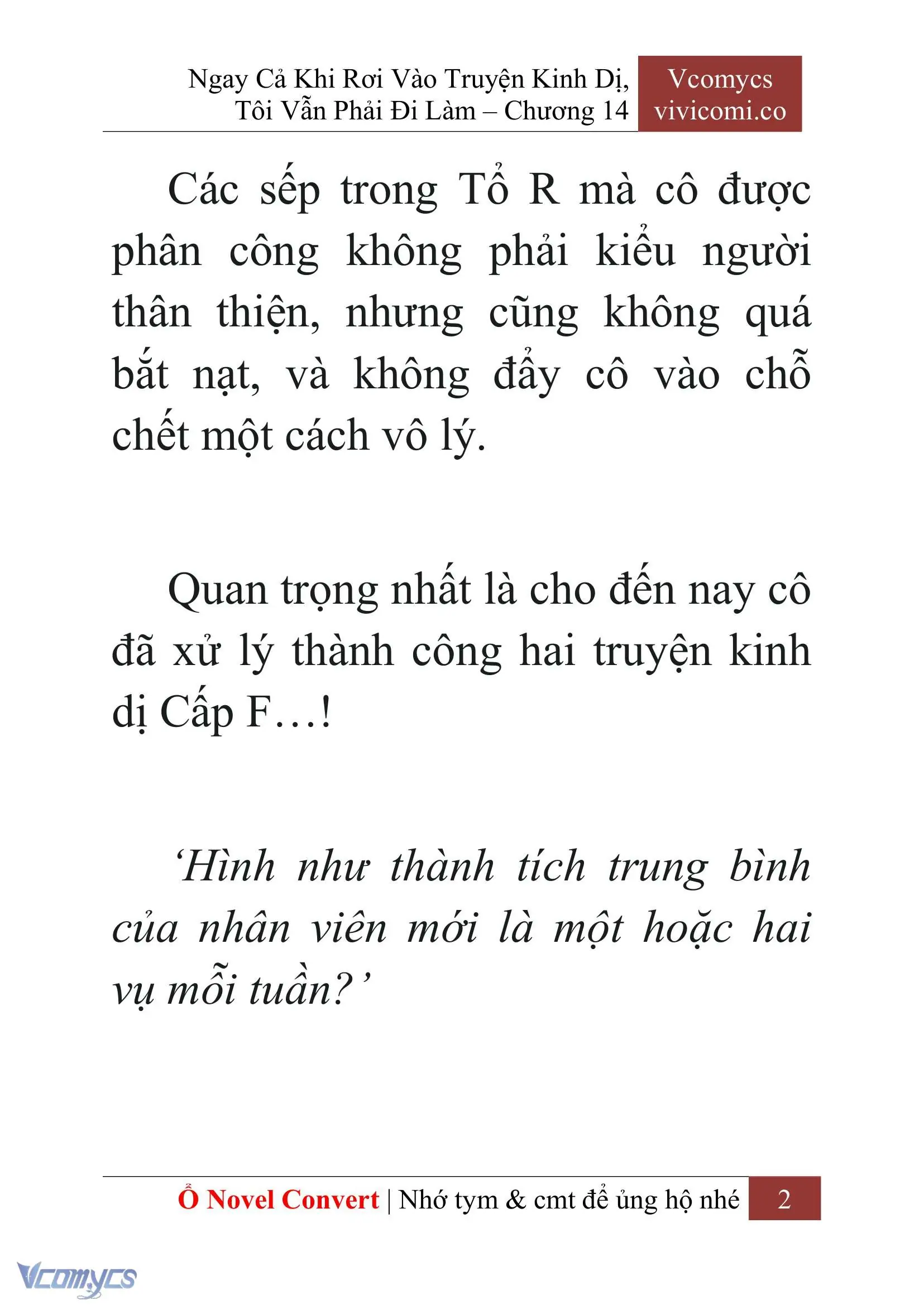 [Novel] Ngay Cả Khi Rơi Vào Truyện Kinh Dị, Tôi Vẫn Phải Đi Làm Chapter 14 - Trang 5