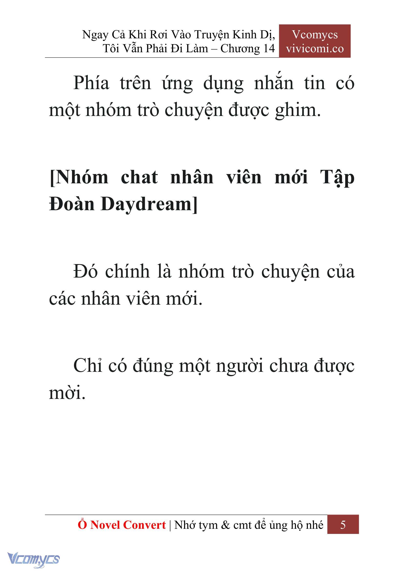 [Novel] Ngay Cả Khi Rơi Vào Truyện Kinh Dị, Tôi Vẫn Phải Đi Làm Chapter 14 - Trang 8