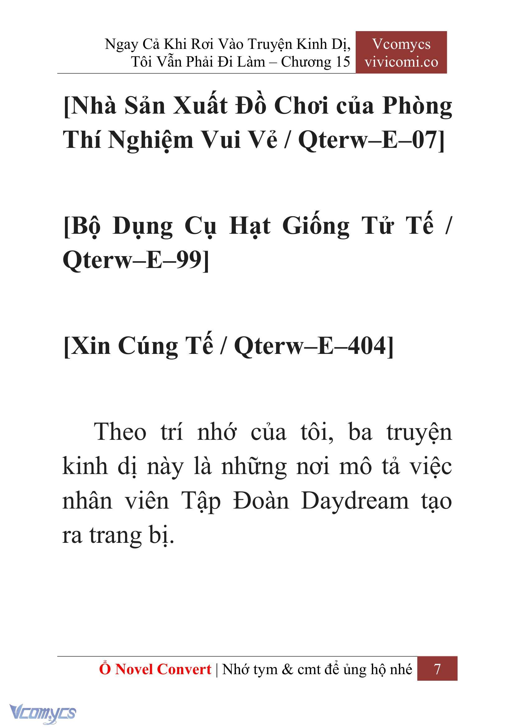 [Novel] Ngay Cả Khi Rơi Vào Truyện Kinh Dị, Tôi Vẫn Phải Đi Làm Chapter 15 - Trang 10