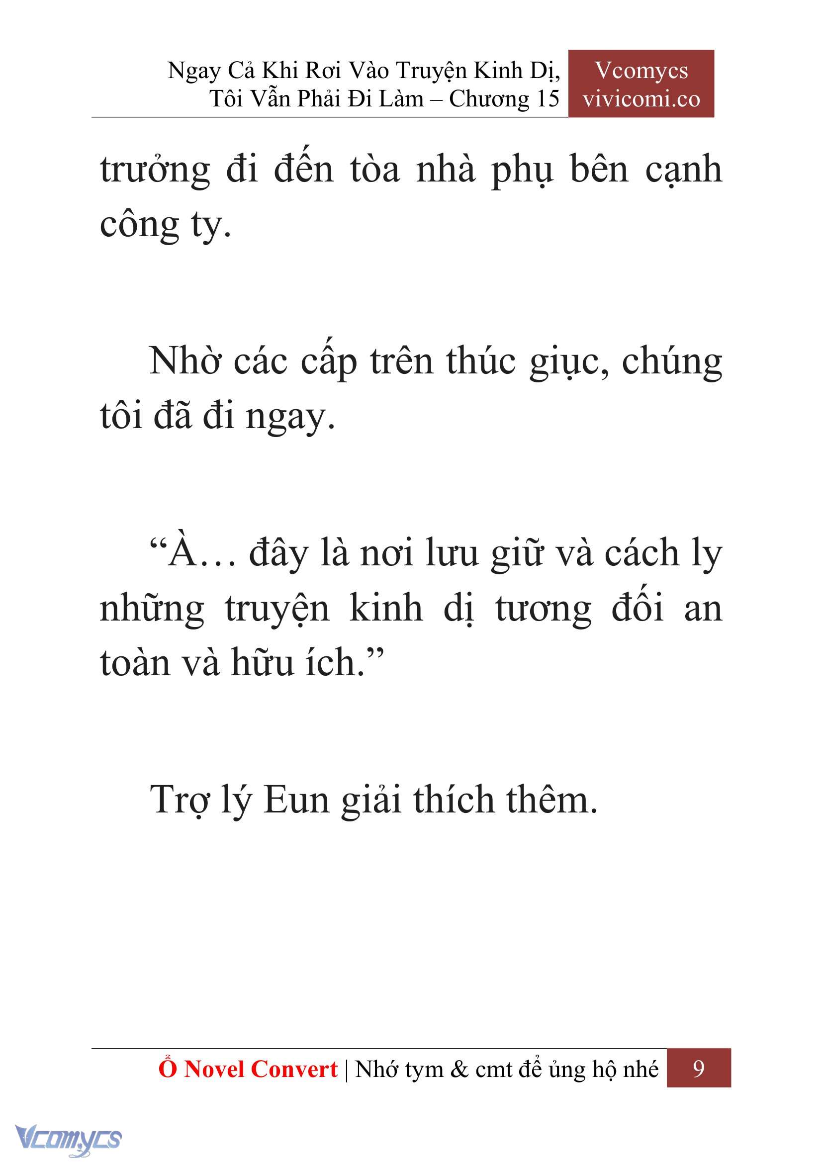 [Novel] Ngay Cả Khi Rơi Vào Truyện Kinh Dị, Tôi Vẫn Phải Đi Làm Chapter 15 - Trang 12