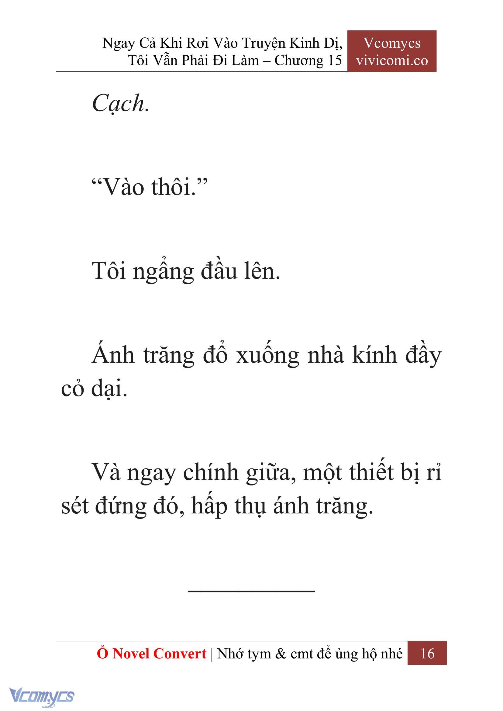 [Novel] Ngay Cả Khi Rơi Vào Truyện Kinh Dị, Tôi Vẫn Phải Đi Làm Chapter 15 - Trang 19