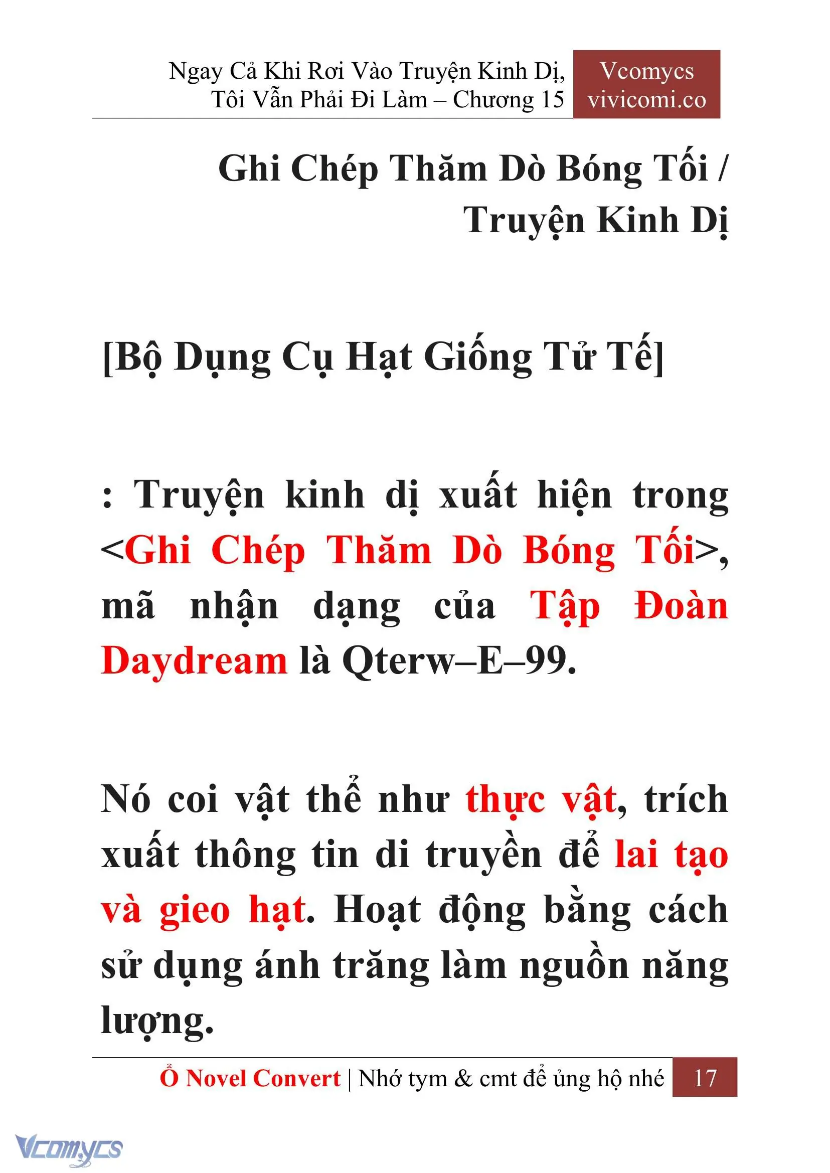 [Novel] Ngay Cả Khi Rơi Vào Truyện Kinh Dị, Tôi Vẫn Phải Đi Làm Chapter 15 - Trang 20