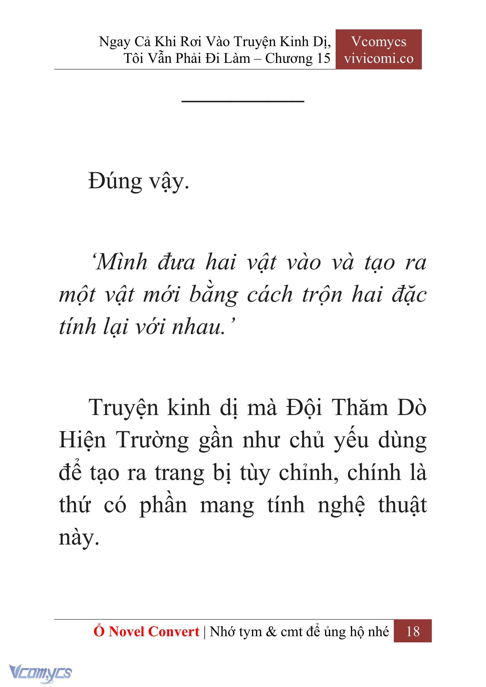 [Novel] Ngay Cả Khi Rơi Vào Truyện Kinh Dị, Tôi Vẫn Phải Đi Làm Chapter 15 - Trang 21