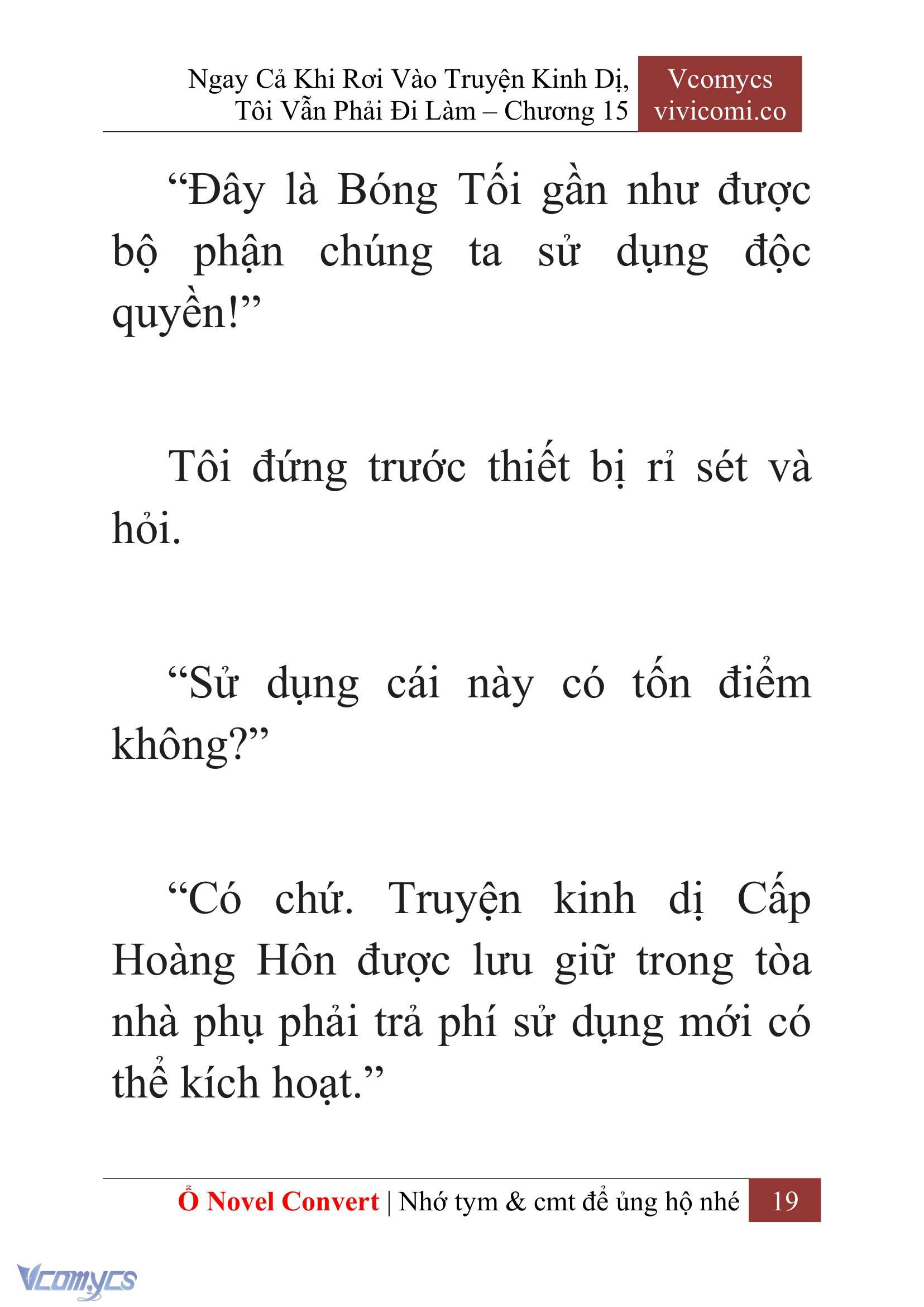 [Novel] Ngay Cả Khi Rơi Vào Truyện Kinh Dị, Tôi Vẫn Phải Đi Làm Chapter 15 - Trang 22