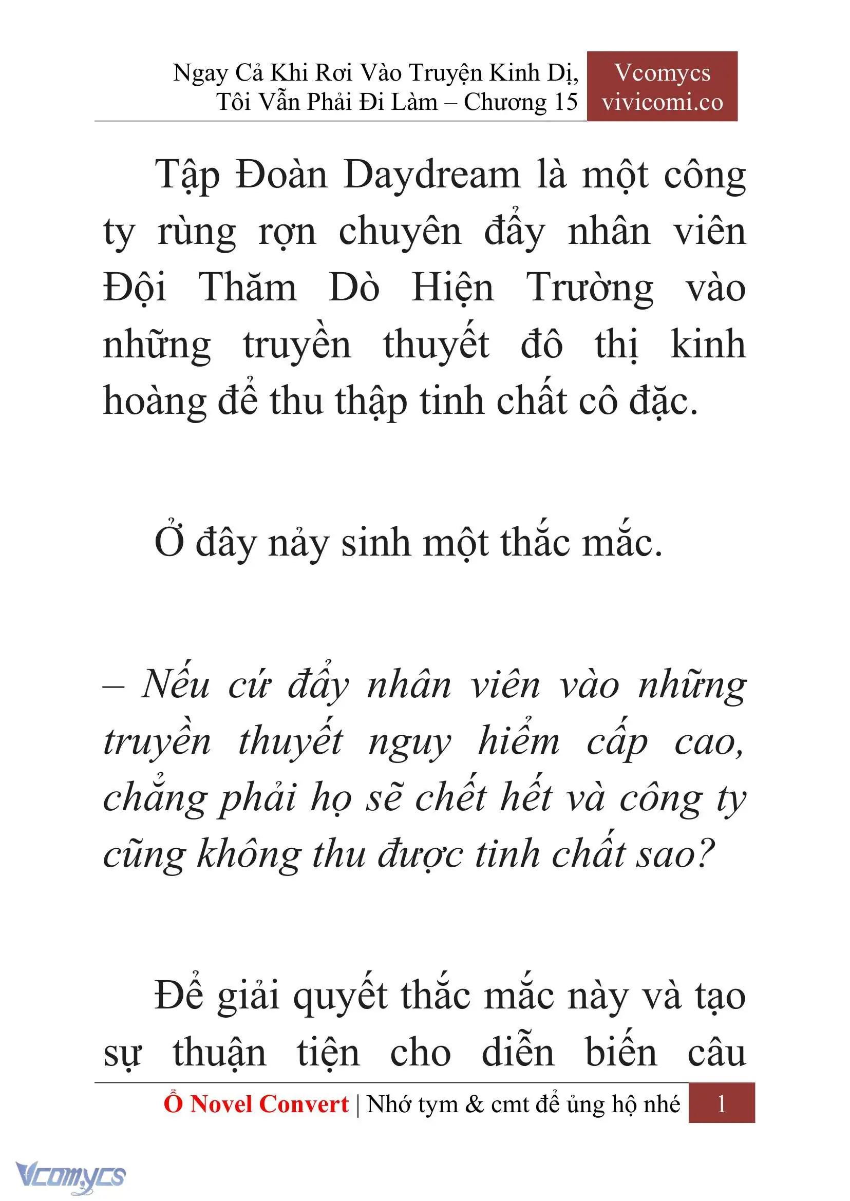 [Novel] Ngay Cả Khi Rơi Vào Truyện Kinh Dị, Tôi Vẫn Phải Đi Làm Chapter 15 - Trang 4
