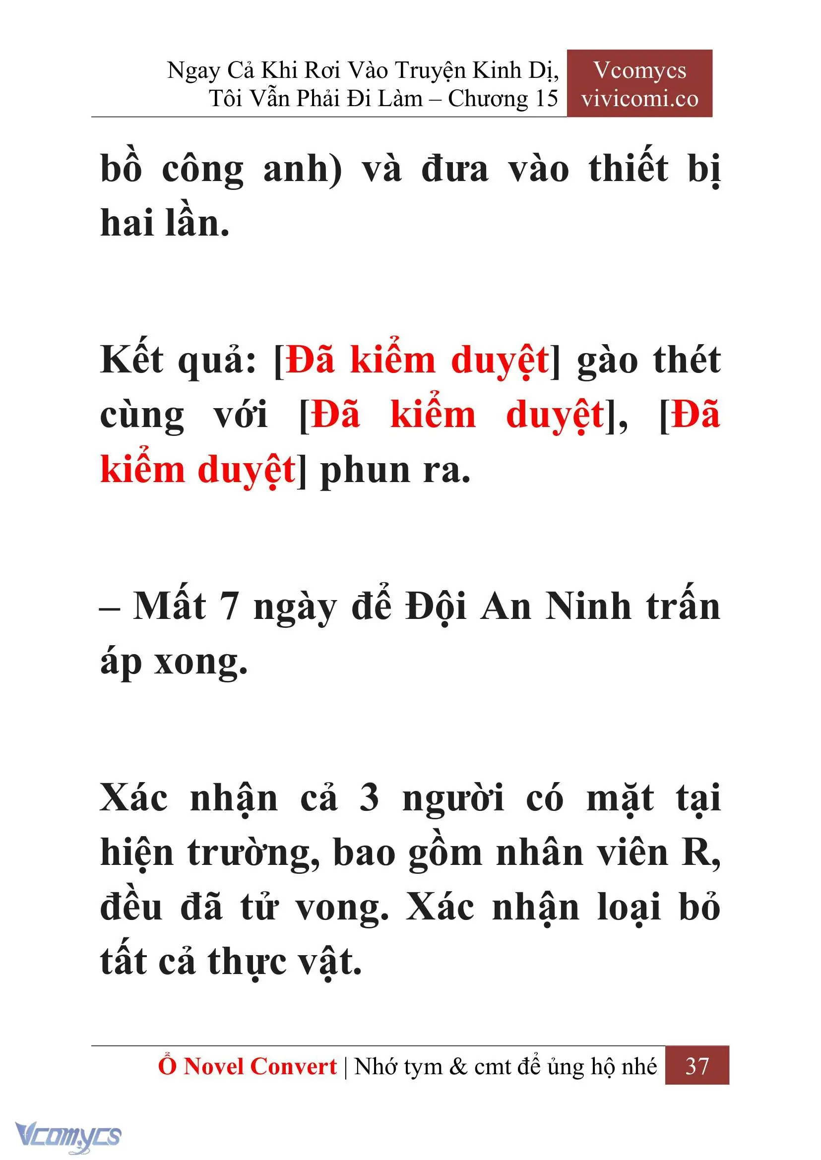 [Novel] Ngay Cả Khi Rơi Vào Truyện Kinh Dị, Tôi Vẫn Phải Đi Làm Chapter 15 - Trang 40