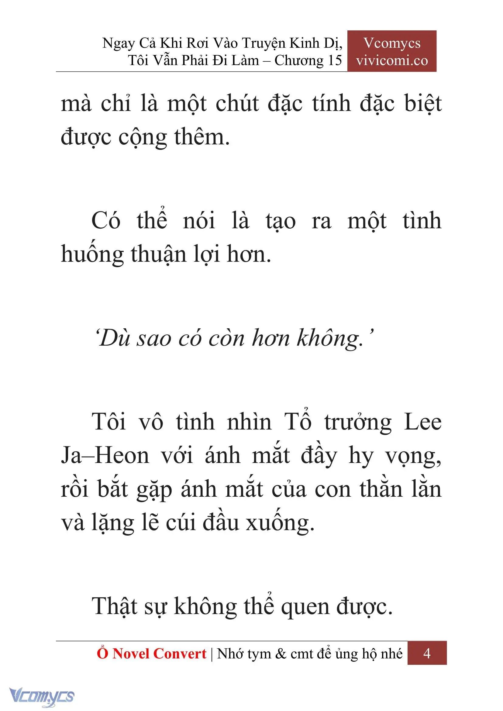 [Novel] Ngay Cả Khi Rơi Vào Truyện Kinh Dị, Tôi Vẫn Phải Đi Làm Chapter 15 - Trang 7