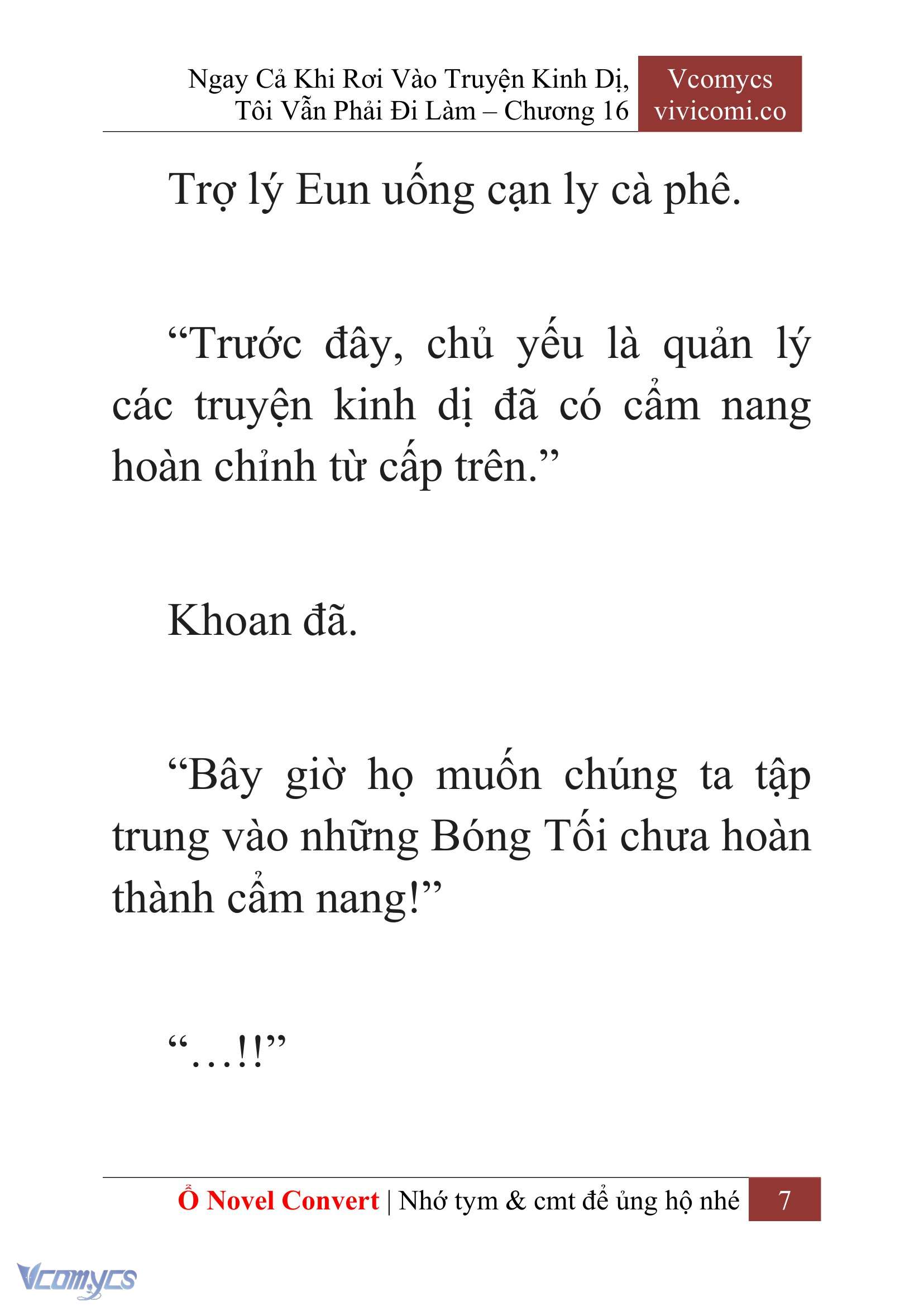 [Novel] Ngay Cả Khi Rơi Vào Truyện Kinh Dị, Tôi Vẫn Phải Đi Làm Chapter 16 - Trang 10