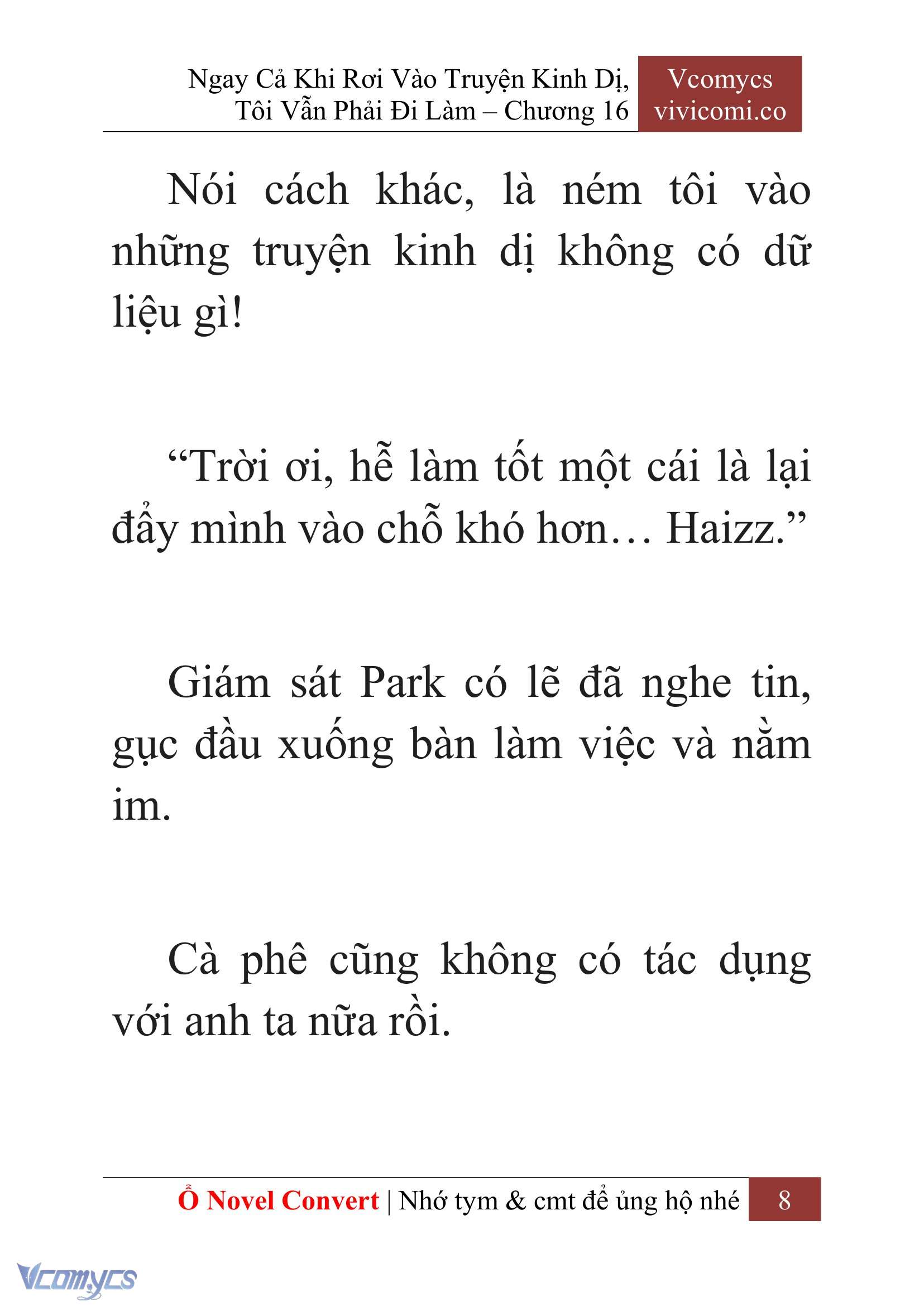 [Novel] Ngay Cả Khi Rơi Vào Truyện Kinh Dị, Tôi Vẫn Phải Đi Làm Chapter 16 - Trang 11