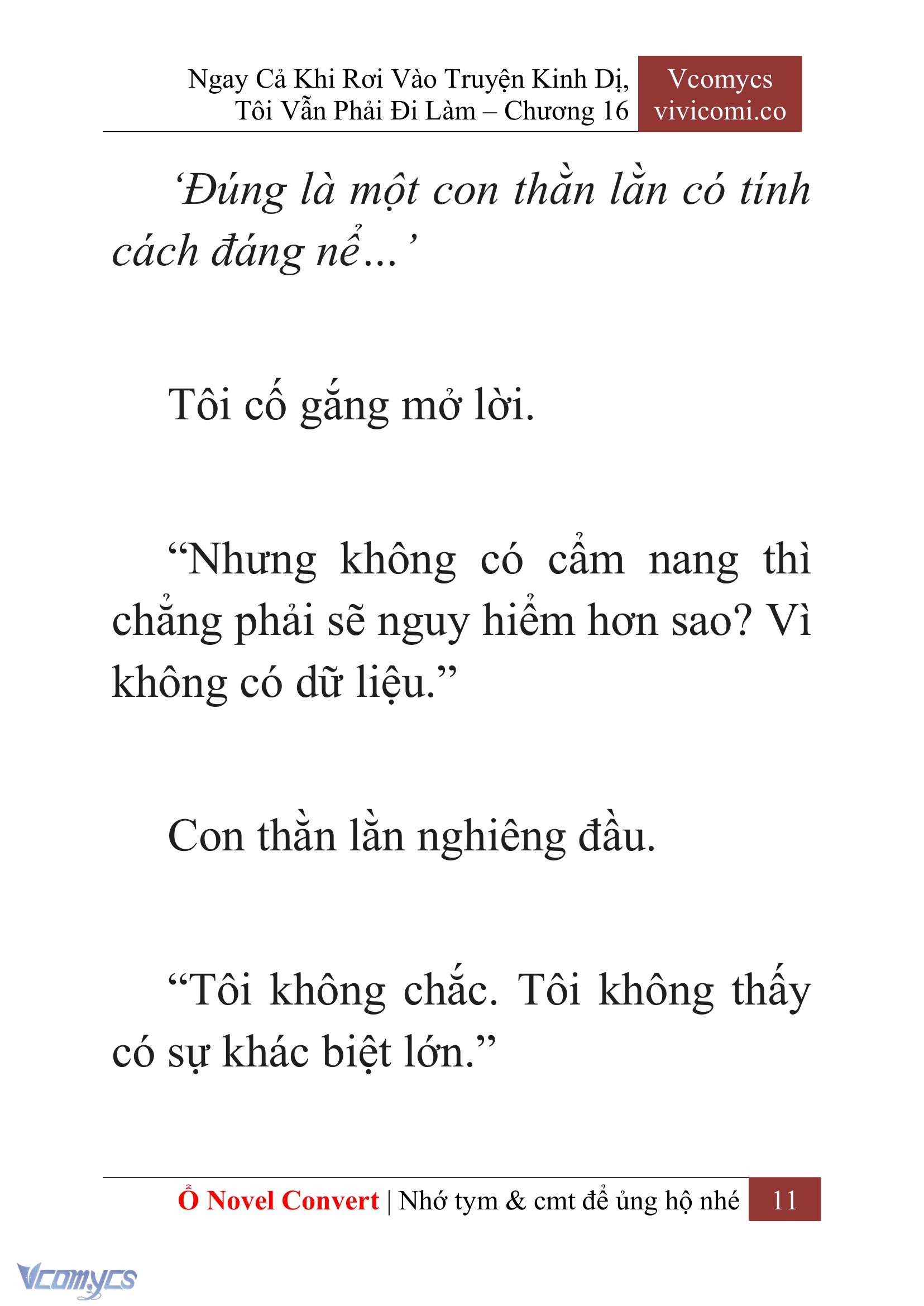 [Novel] Ngay Cả Khi Rơi Vào Truyện Kinh Dị, Tôi Vẫn Phải Đi Làm Chapter 16 - Trang 14