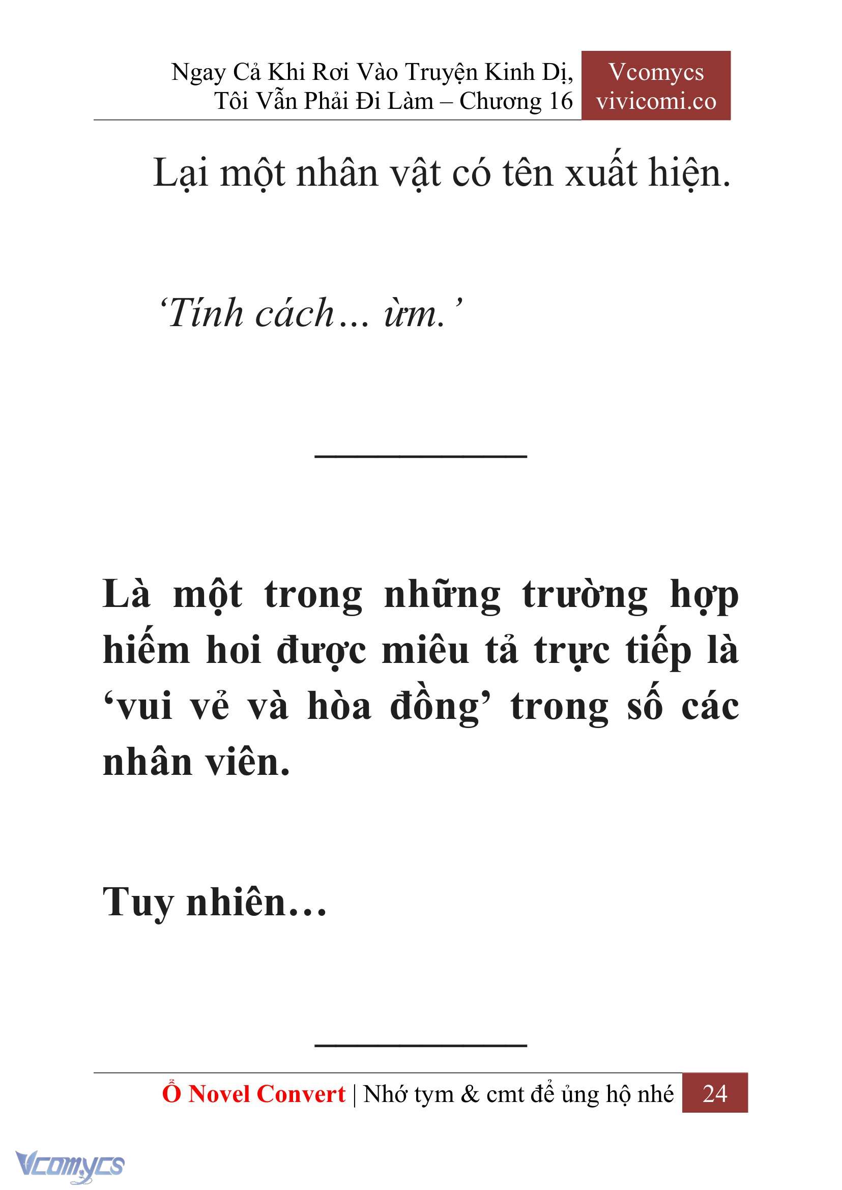 [Novel] Ngay Cả Khi Rơi Vào Truyện Kinh Dị, Tôi Vẫn Phải Đi Làm Chapter 16 - Trang 27