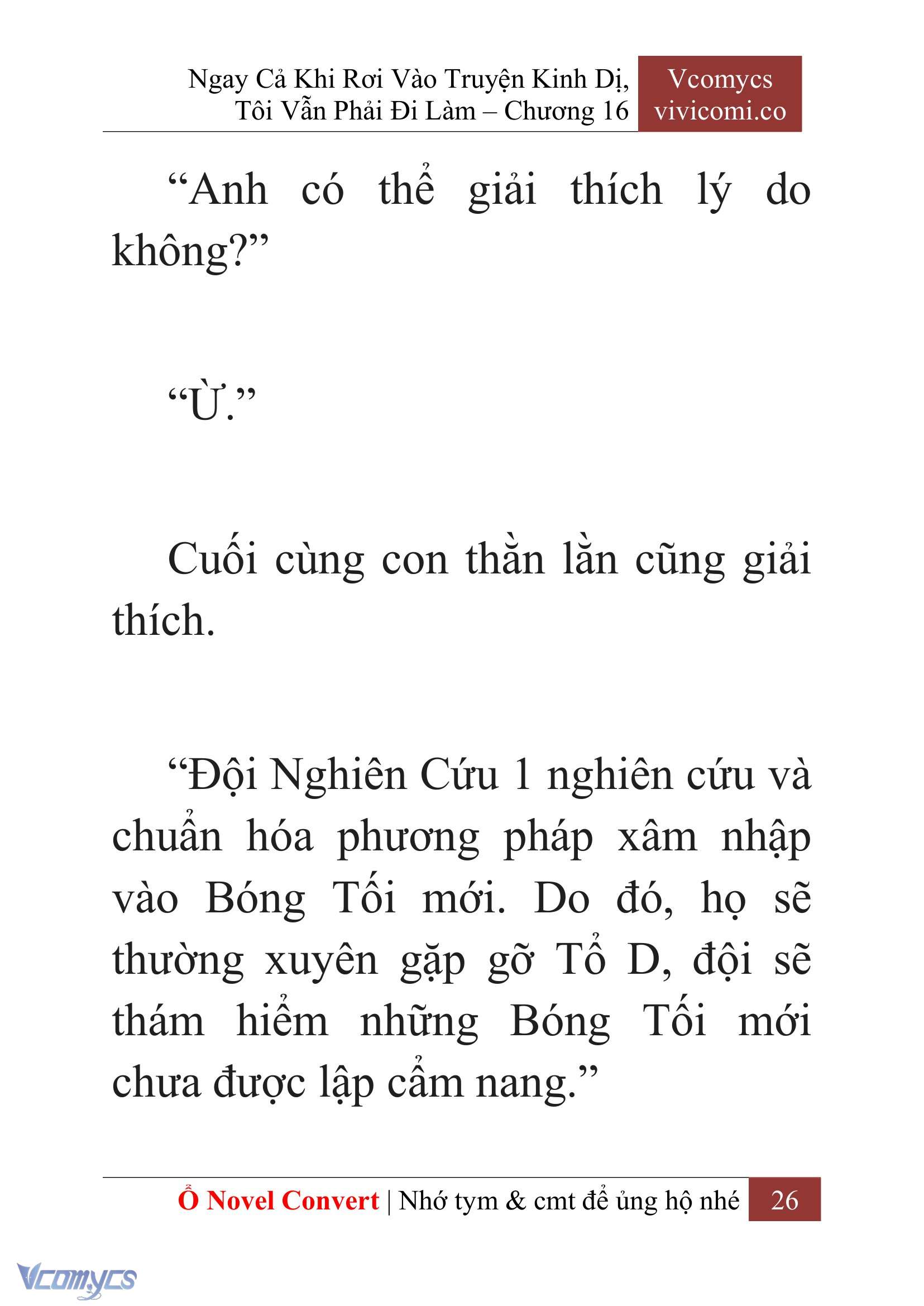 [Novel] Ngay Cả Khi Rơi Vào Truyện Kinh Dị, Tôi Vẫn Phải Đi Làm Chapter 16 - Trang 29