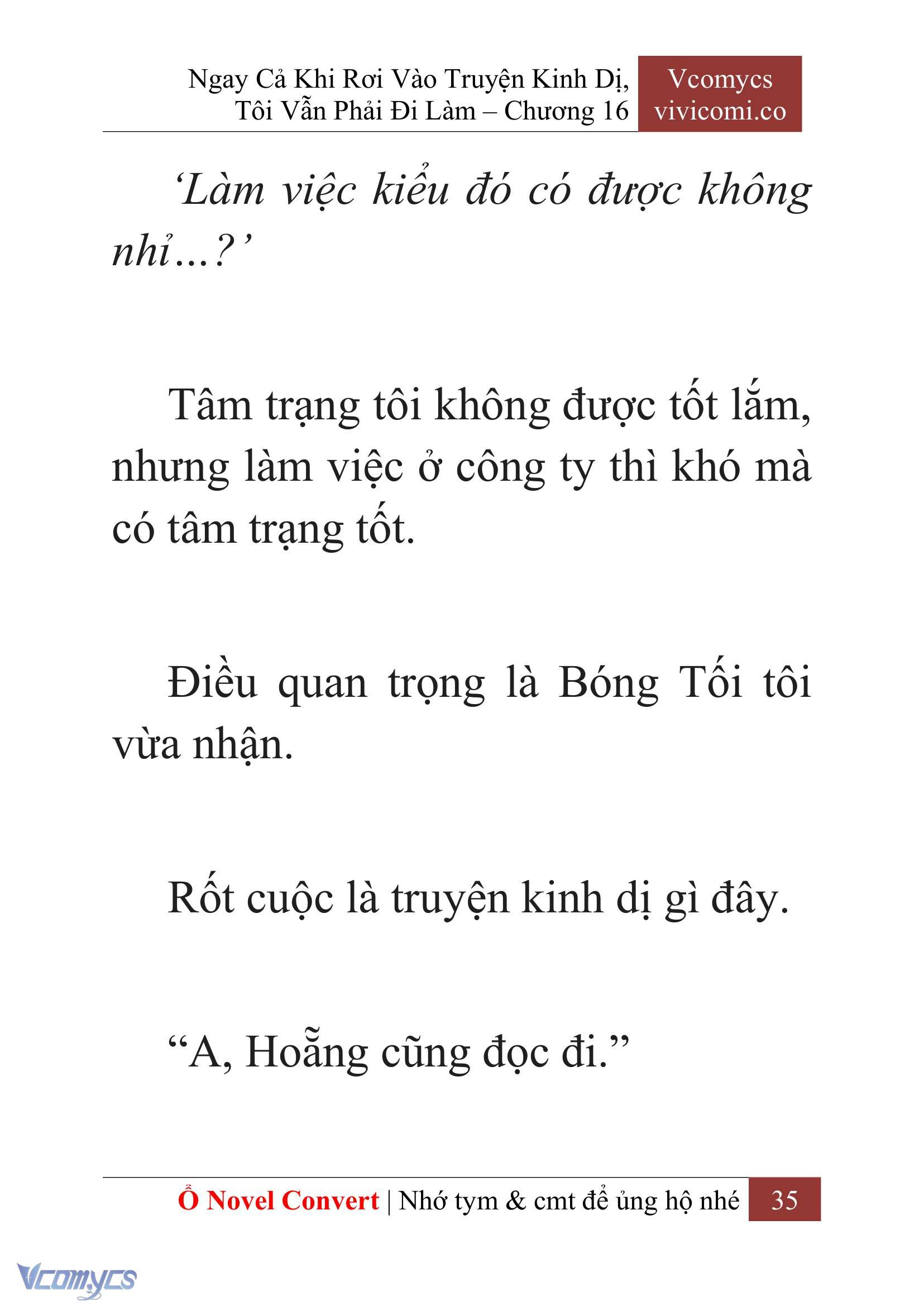[Novel] Ngay Cả Khi Rơi Vào Truyện Kinh Dị, Tôi Vẫn Phải Đi Làm Chapter 16 - Trang 38