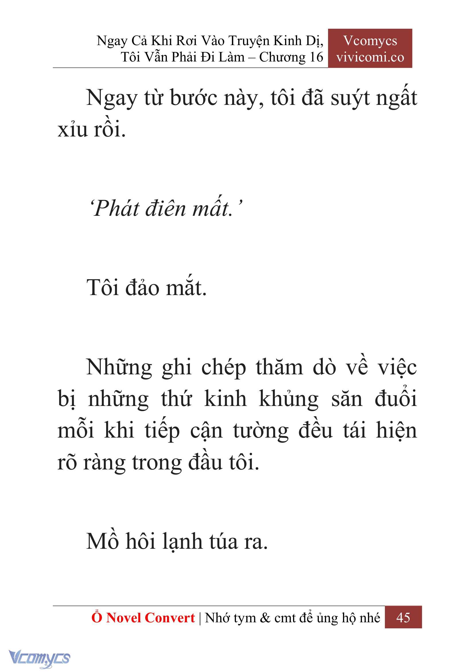 [Novel] Ngay Cả Khi Rơi Vào Truyện Kinh Dị, Tôi Vẫn Phải Đi Làm Chapter 16 - Trang 48