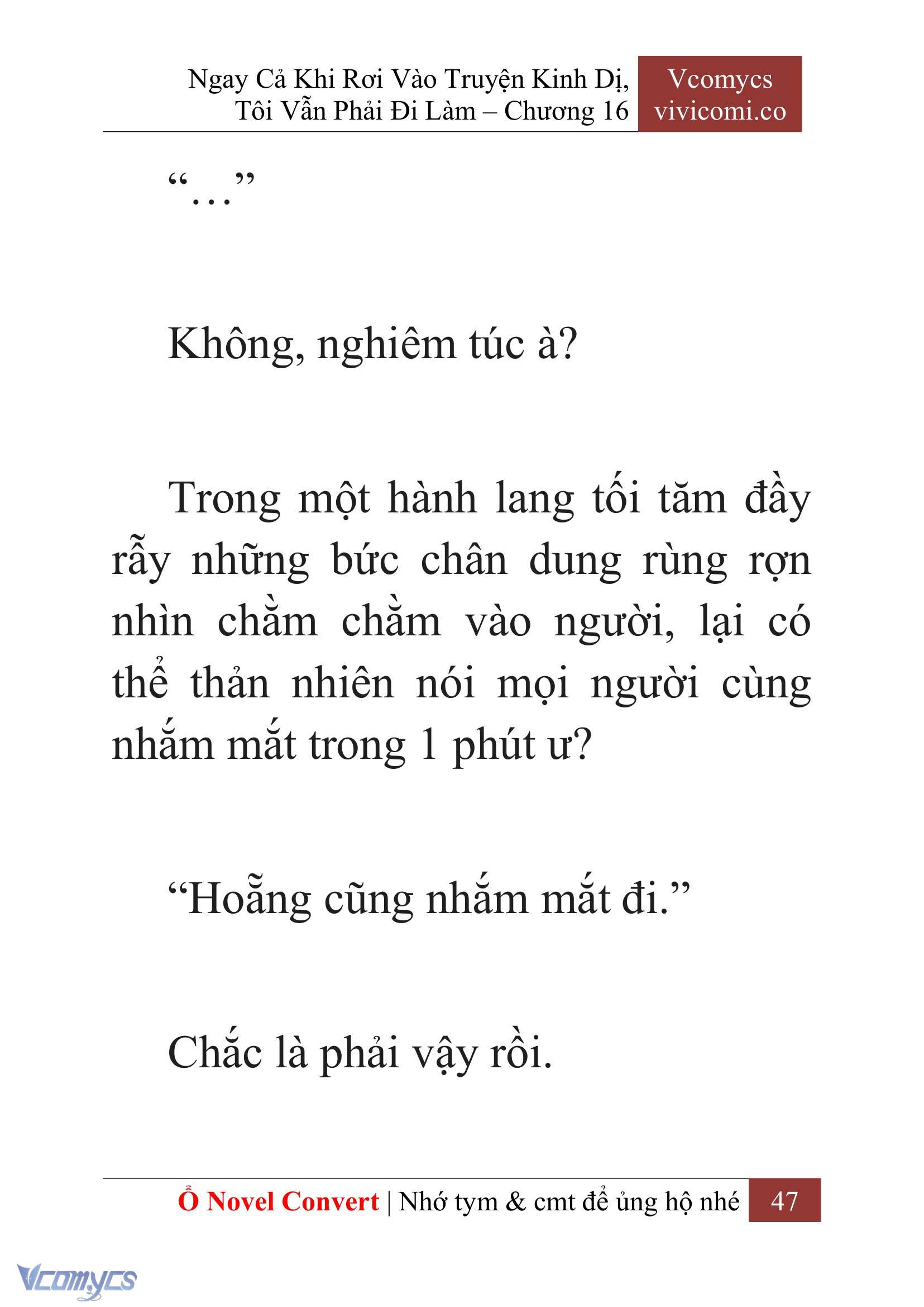[Novel] Ngay Cả Khi Rơi Vào Truyện Kinh Dị, Tôi Vẫn Phải Đi Làm Chapter 16 - Trang 50