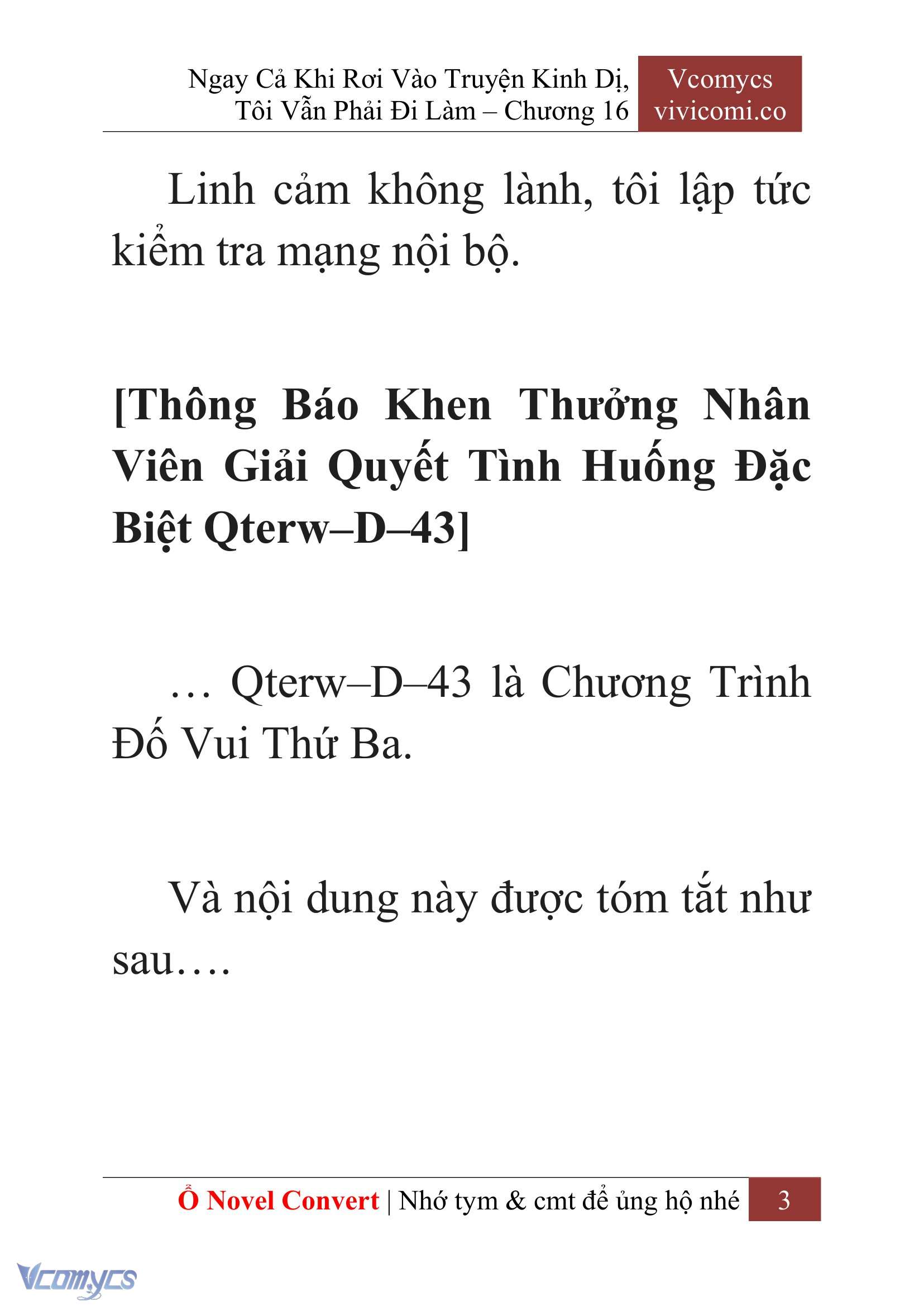 [Novel] Ngay Cả Khi Rơi Vào Truyện Kinh Dị, Tôi Vẫn Phải Đi Làm Chapter 16 - Trang 6