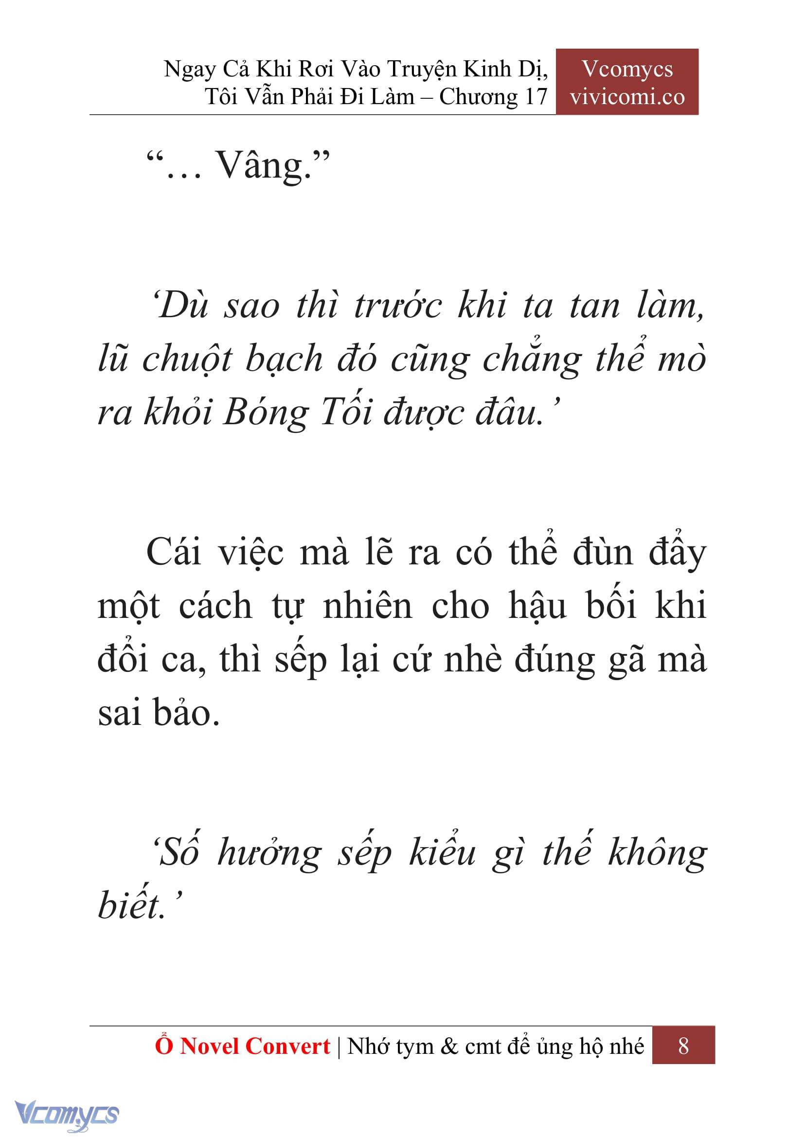 [Novel] Ngay Cả Khi Rơi Vào Truyện Kinh Dị, Tôi Vẫn Phải Đi Làm Chapter 17 - Trang 11