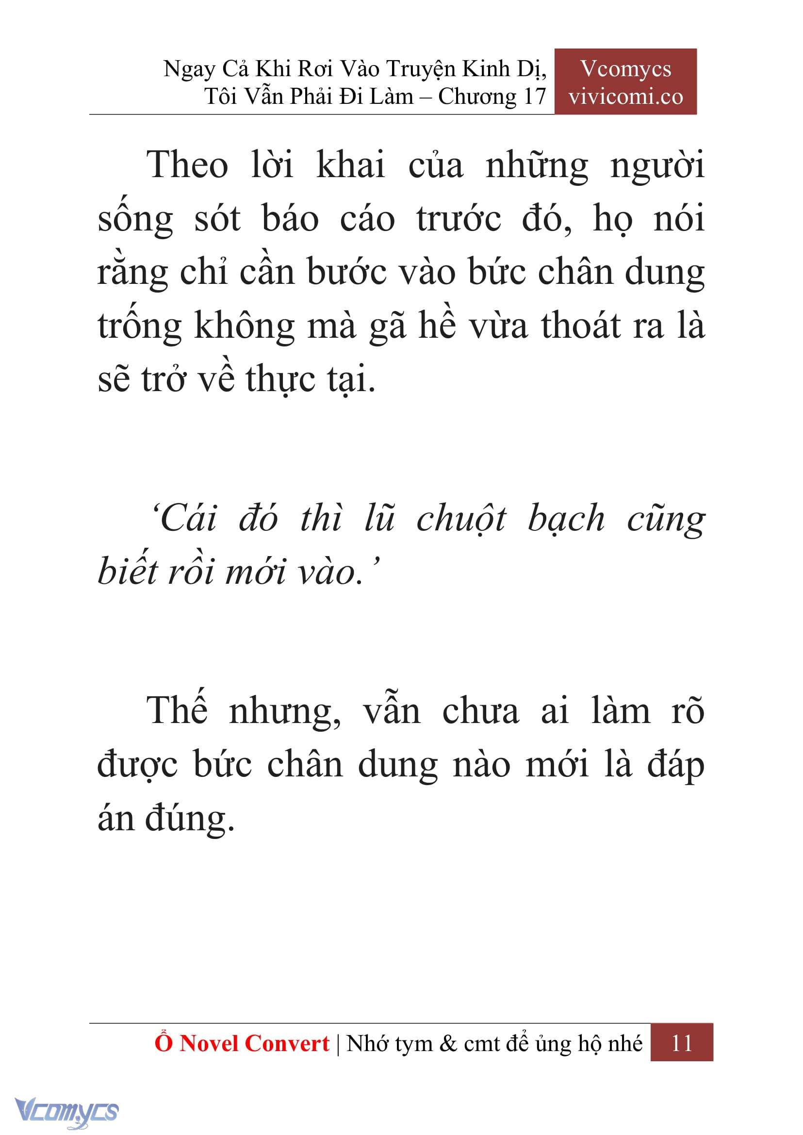 [Novel] Ngay Cả Khi Rơi Vào Truyện Kinh Dị, Tôi Vẫn Phải Đi Làm Chapter 17 - Trang 14