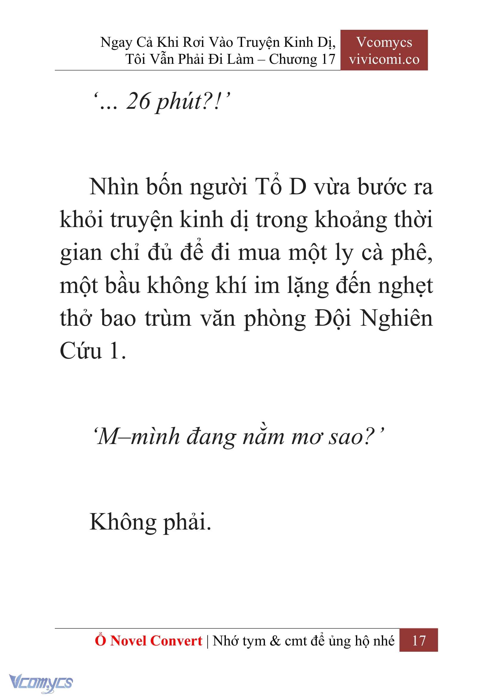 [Novel] Ngay Cả Khi Rơi Vào Truyện Kinh Dị, Tôi Vẫn Phải Đi Làm Chapter 17 - Trang 20