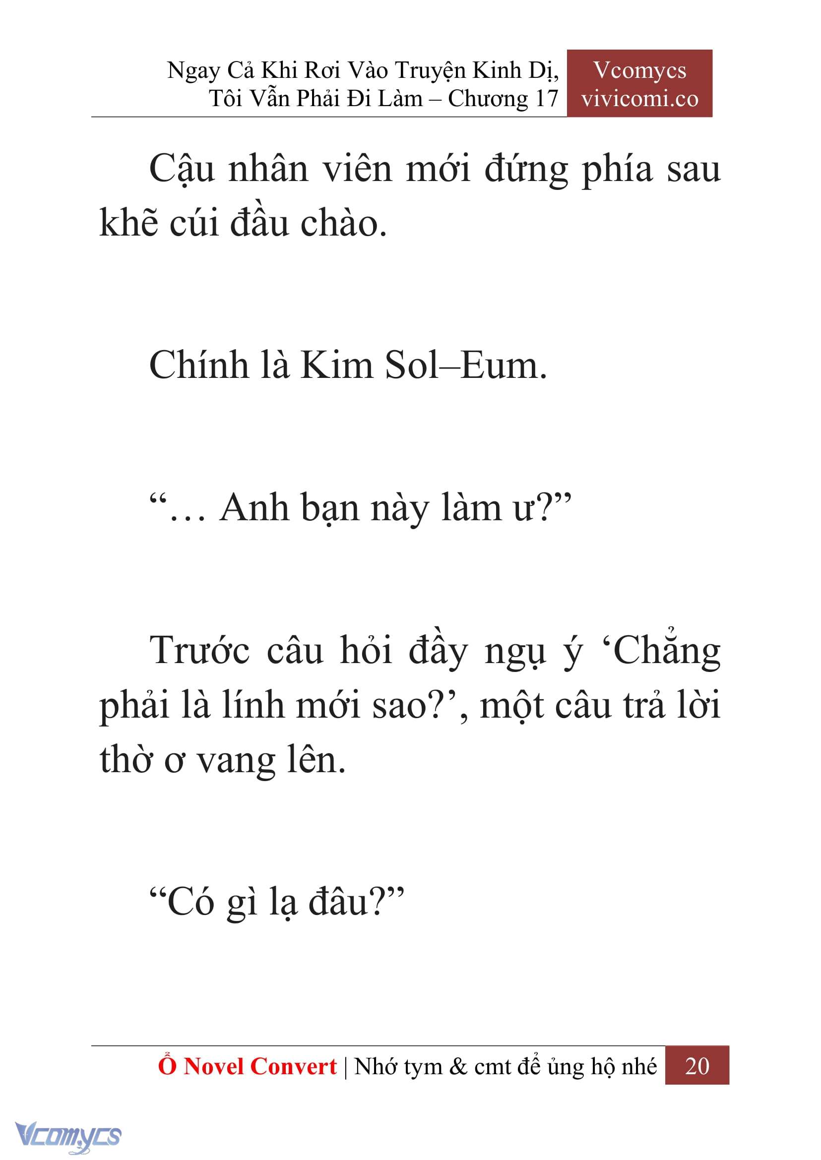 [Novel] Ngay Cả Khi Rơi Vào Truyện Kinh Dị, Tôi Vẫn Phải Đi Làm Chapter 17 - Trang 23
