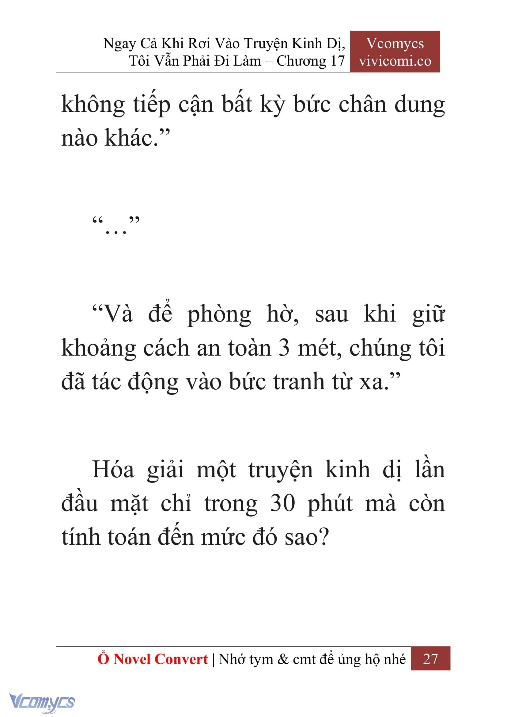 [Novel] Ngay Cả Khi Rơi Vào Truyện Kinh Dị, Tôi Vẫn Phải Đi Làm Chapter 17 - Trang 30