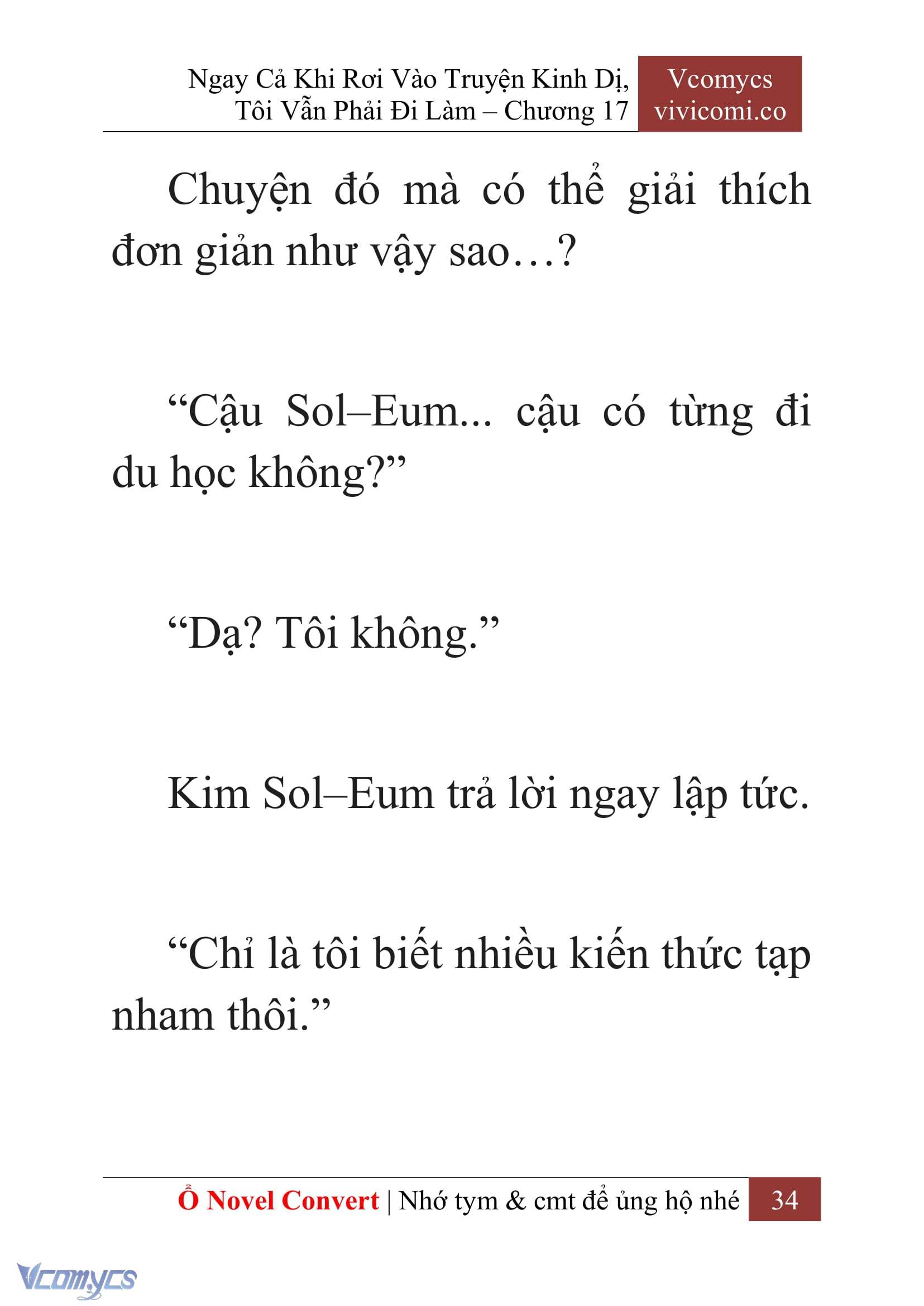 [Novel] Ngay Cả Khi Rơi Vào Truyện Kinh Dị, Tôi Vẫn Phải Đi Làm Chapter 17 - Trang 37