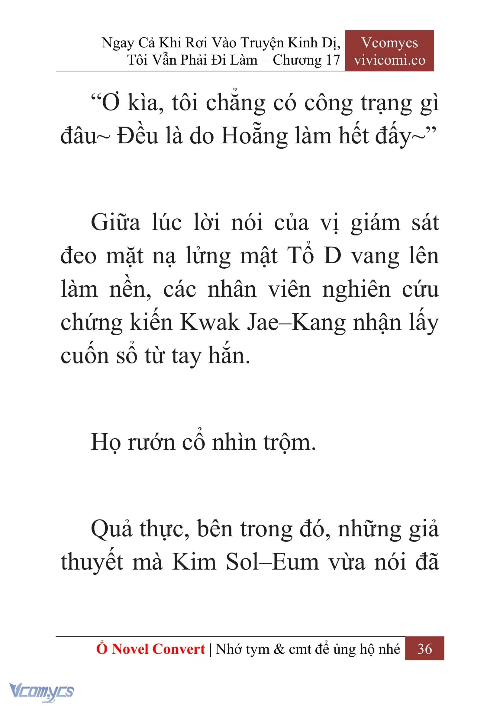 [Novel] Ngay Cả Khi Rơi Vào Truyện Kinh Dị, Tôi Vẫn Phải Đi Làm Chapter 17 - Trang 39