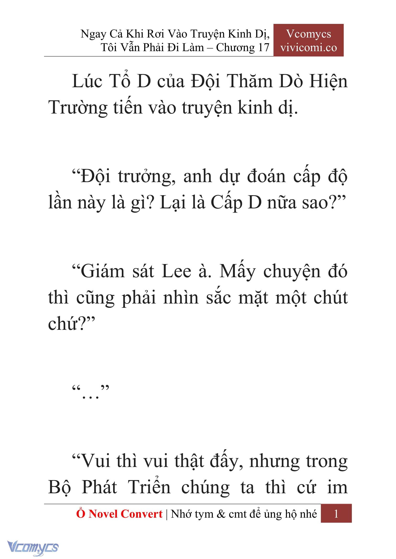 [Novel] Ngay Cả Khi Rơi Vào Truyện Kinh Dị, Tôi Vẫn Phải Đi Làm Chapter 17 - Trang 4