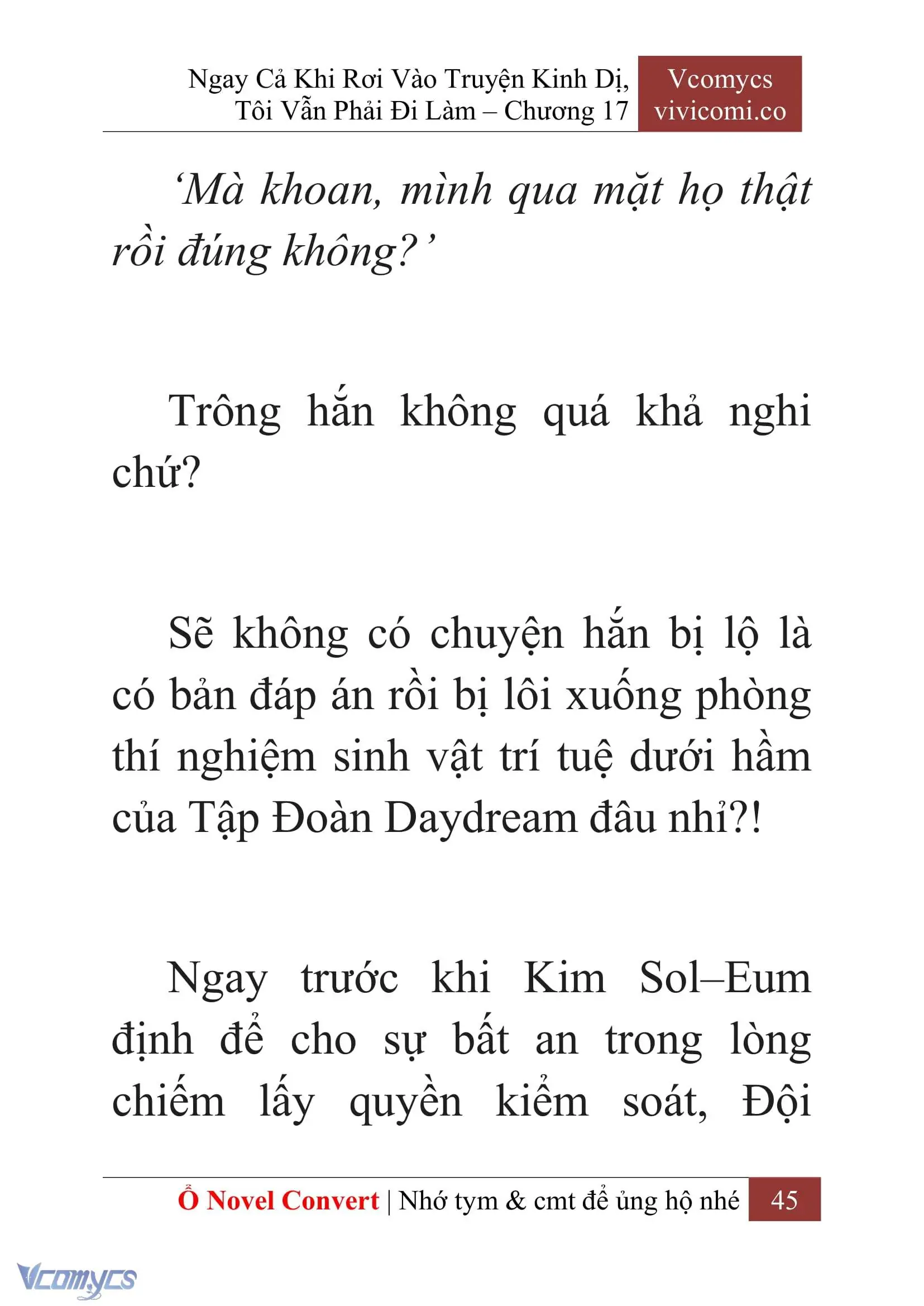 [Novel] Ngay Cả Khi Rơi Vào Truyện Kinh Dị, Tôi Vẫn Phải Đi Làm Chapter 17 - Trang 48
