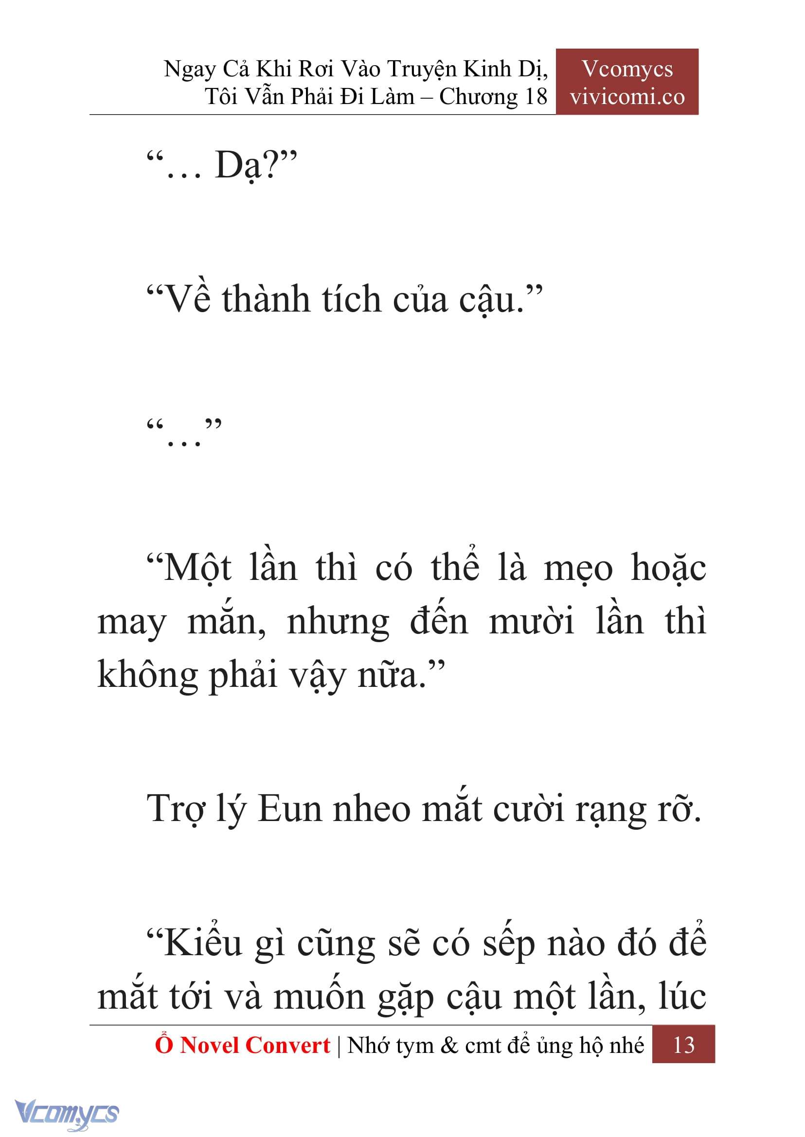 [Novel] Ngay Cả Khi Rơi Vào Truyện Kinh Dị, Tôi Vẫn Phải Đi Làm Chapter 18 - Trang 16