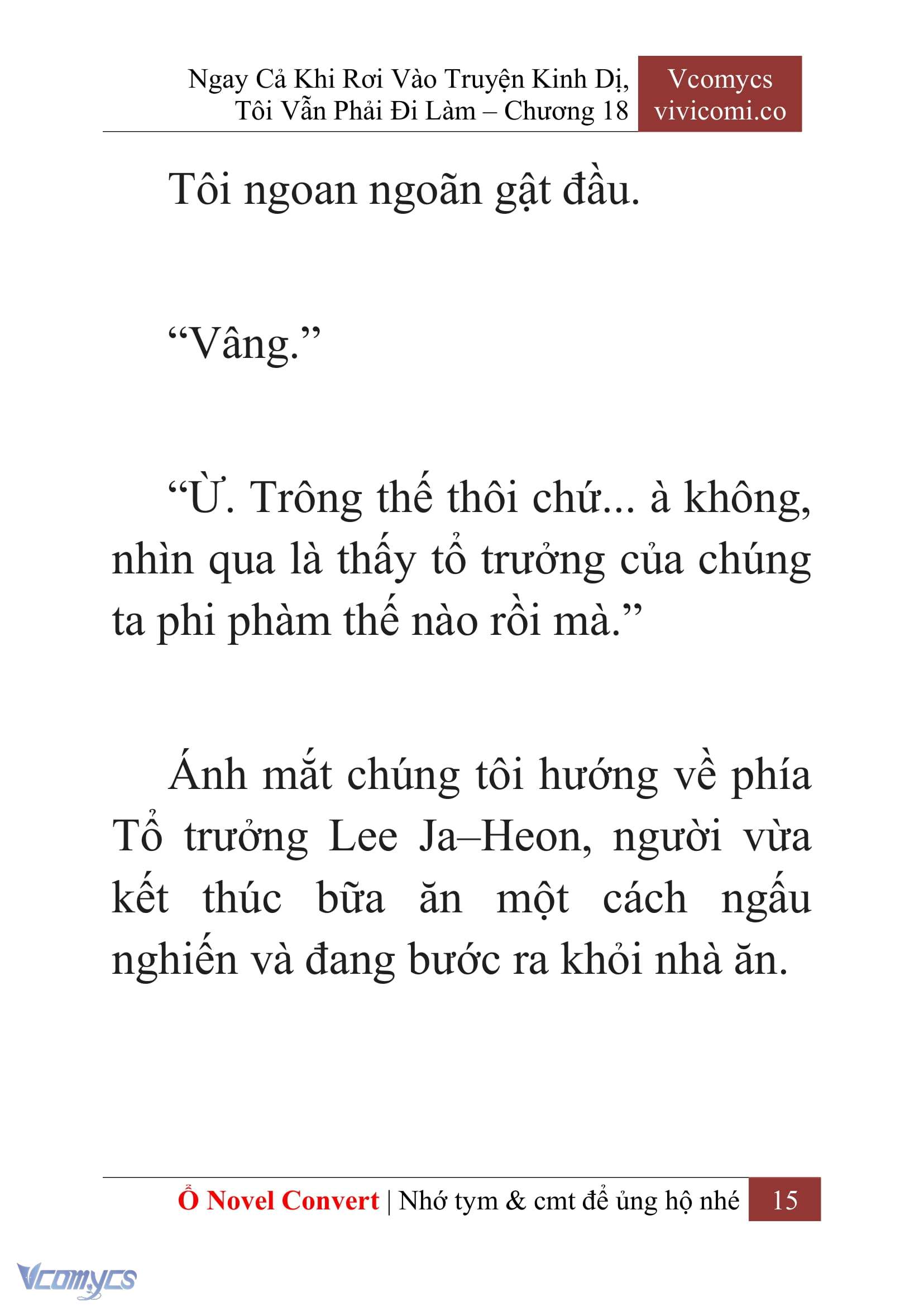 [Novel] Ngay Cả Khi Rơi Vào Truyện Kinh Dị, Tôi Vẫn Phải Đi Làm Chapter 18 - Trang 18