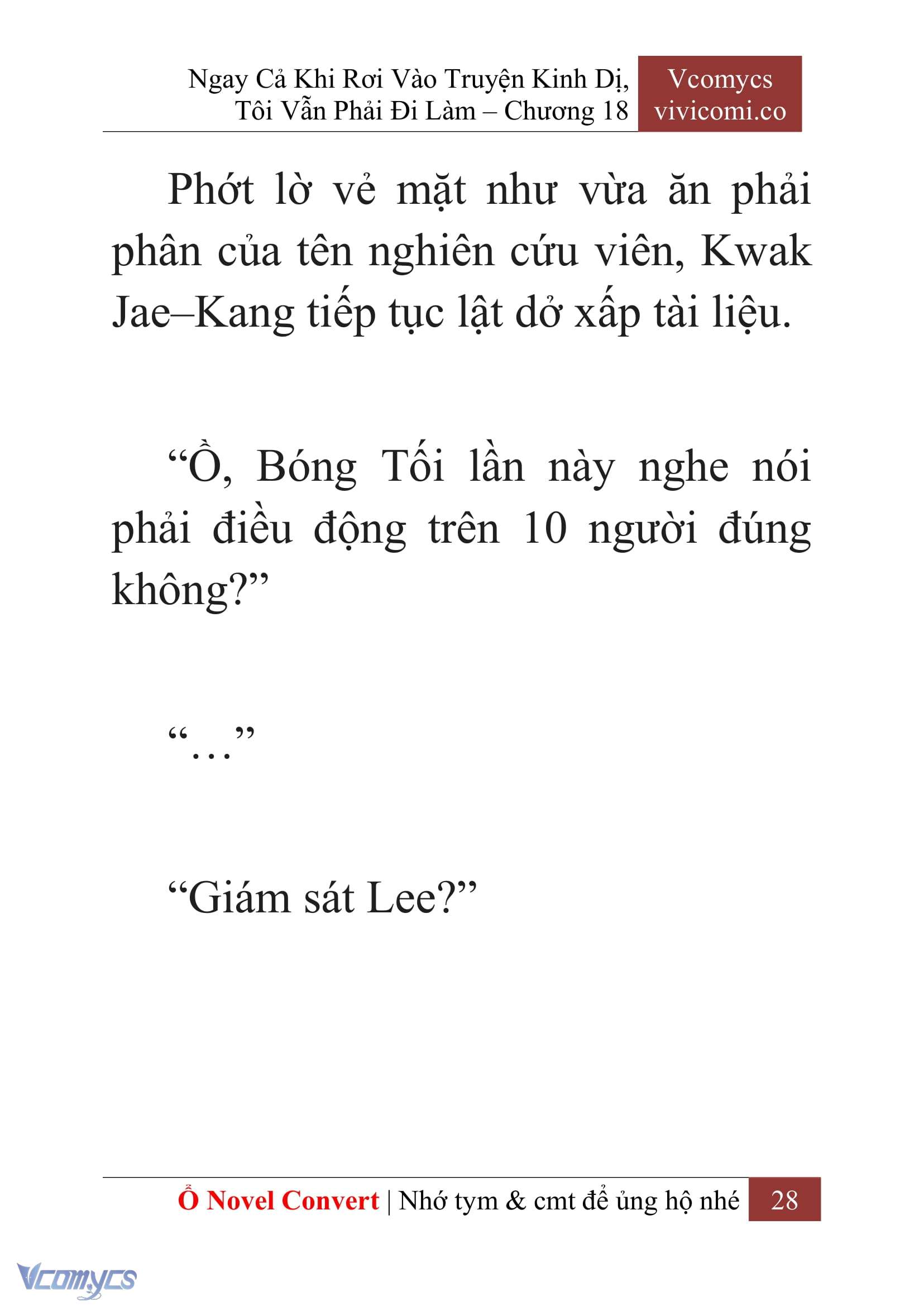 [Novel] Ngay Cả Khi Rơi Vào Truyện Kinh Dị, Tôi Vẫn Phải Đi Làm Chapter 18 - Trang 31
