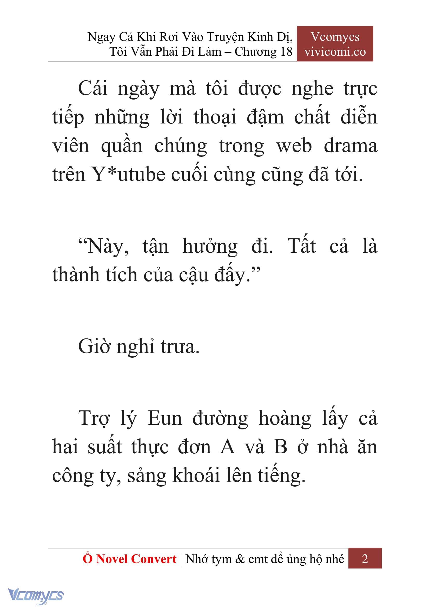 [Novel] Ngay Cả Khi Rơi Vào Truyện Kinh Dị, Tôi Vẫn Phải Đi Làm Chapter 18 - Trang 5