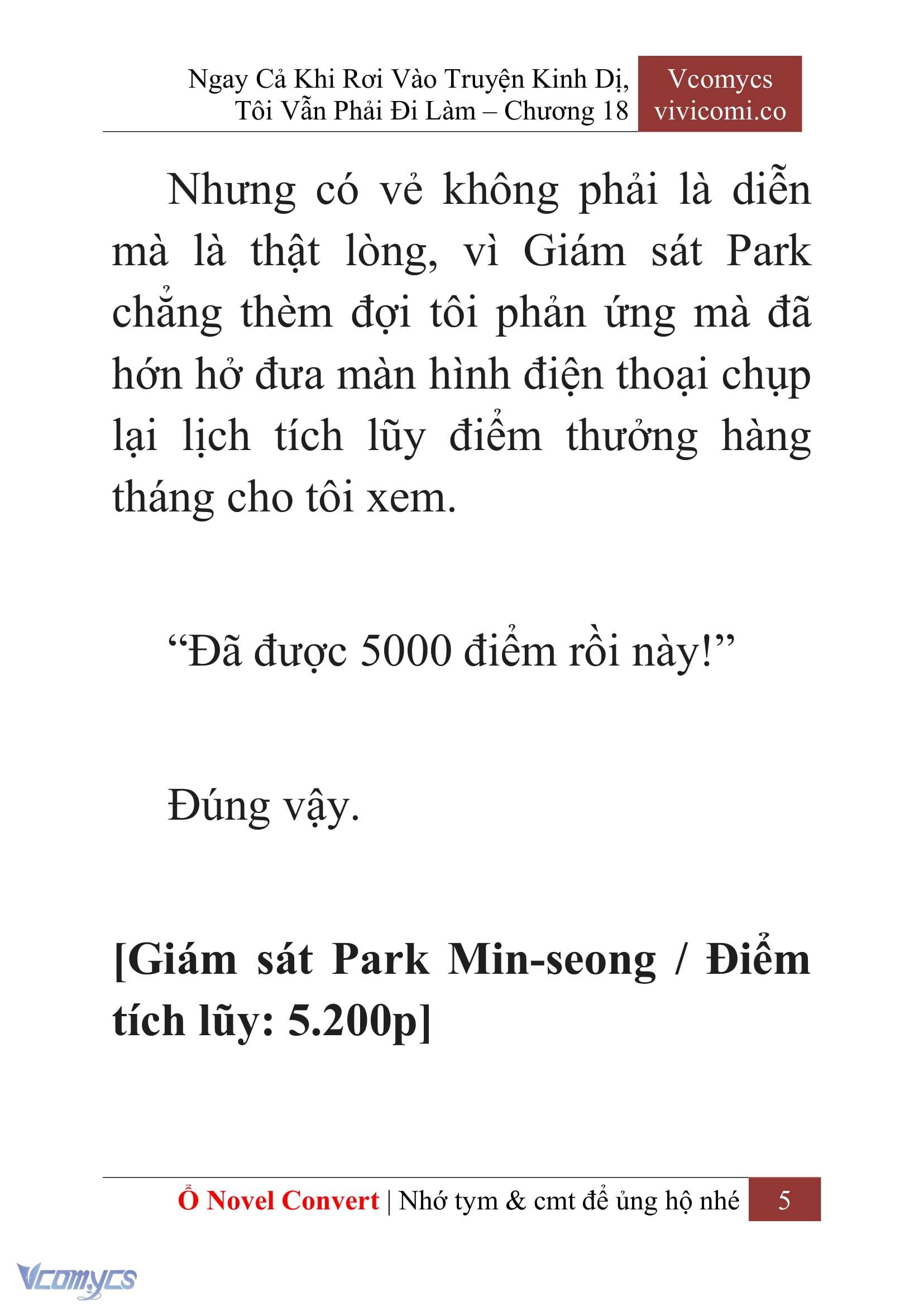 [Novel] Ngay Cả Khi Rơi Vào Truyện Kinh Dị, Tôi Vẫn Phải Đi Làm Chapter 18 - Trang 8