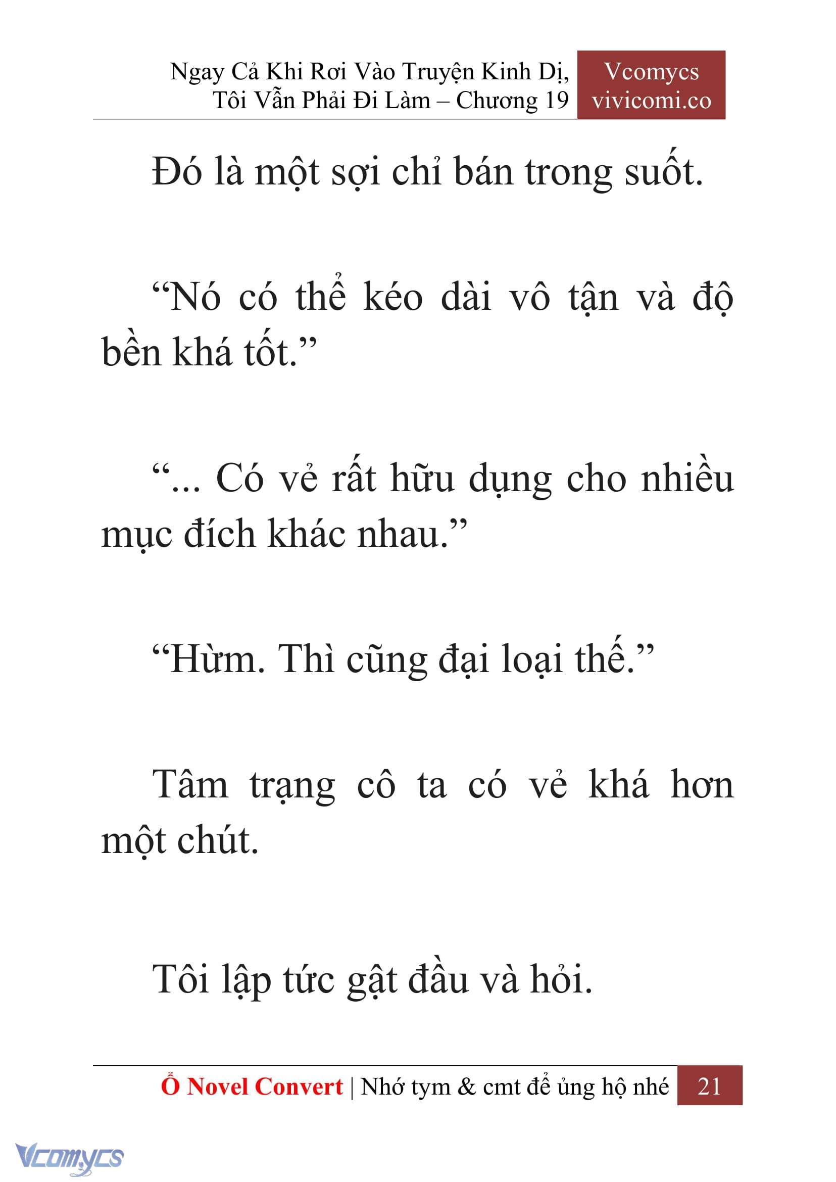 [Novel] Ngay Cả Khi Rơi Vào Truyện Kinh Dị, Tôi Vẫn Phải Đi Làm Chapter 19 - Trang 24