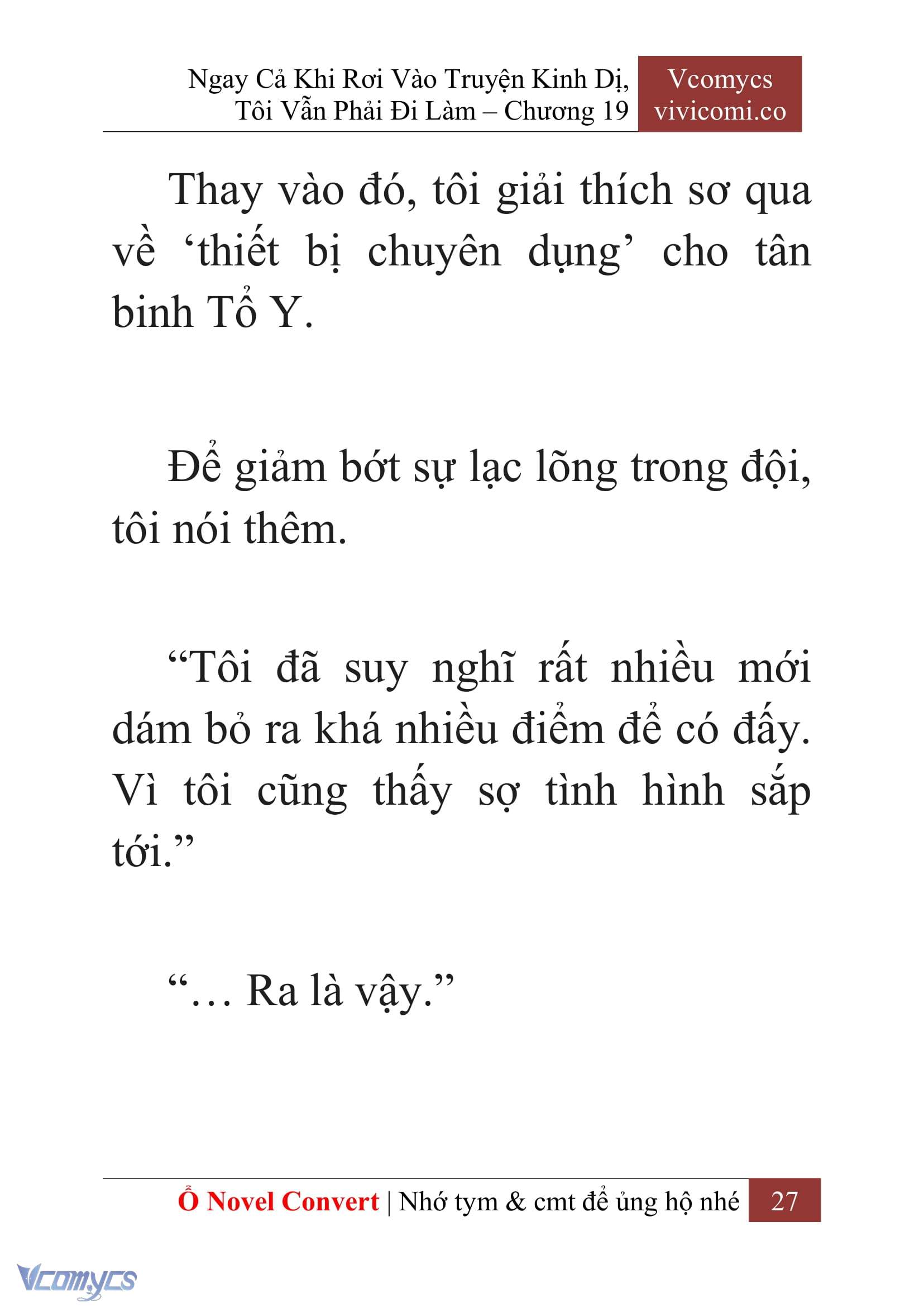 [Novel] Ngay Cả Khi Rơi Vào Truyện Kinh Dị, Tôi Vẫn Phải Đi Làm Chapter 19 - Trang 30
