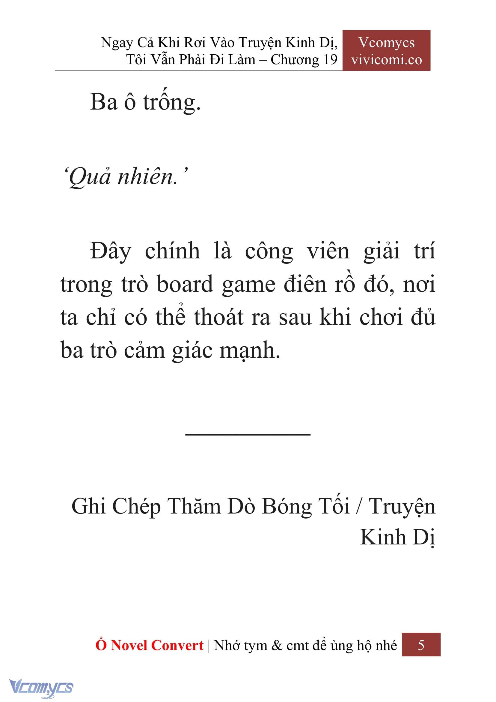 [Novel] Ngay Cả Khi Rơi Vào Truyện Kinh Dị, Tôi Vẫn Phải Đi Làm Chapter 19 - Trang 8
