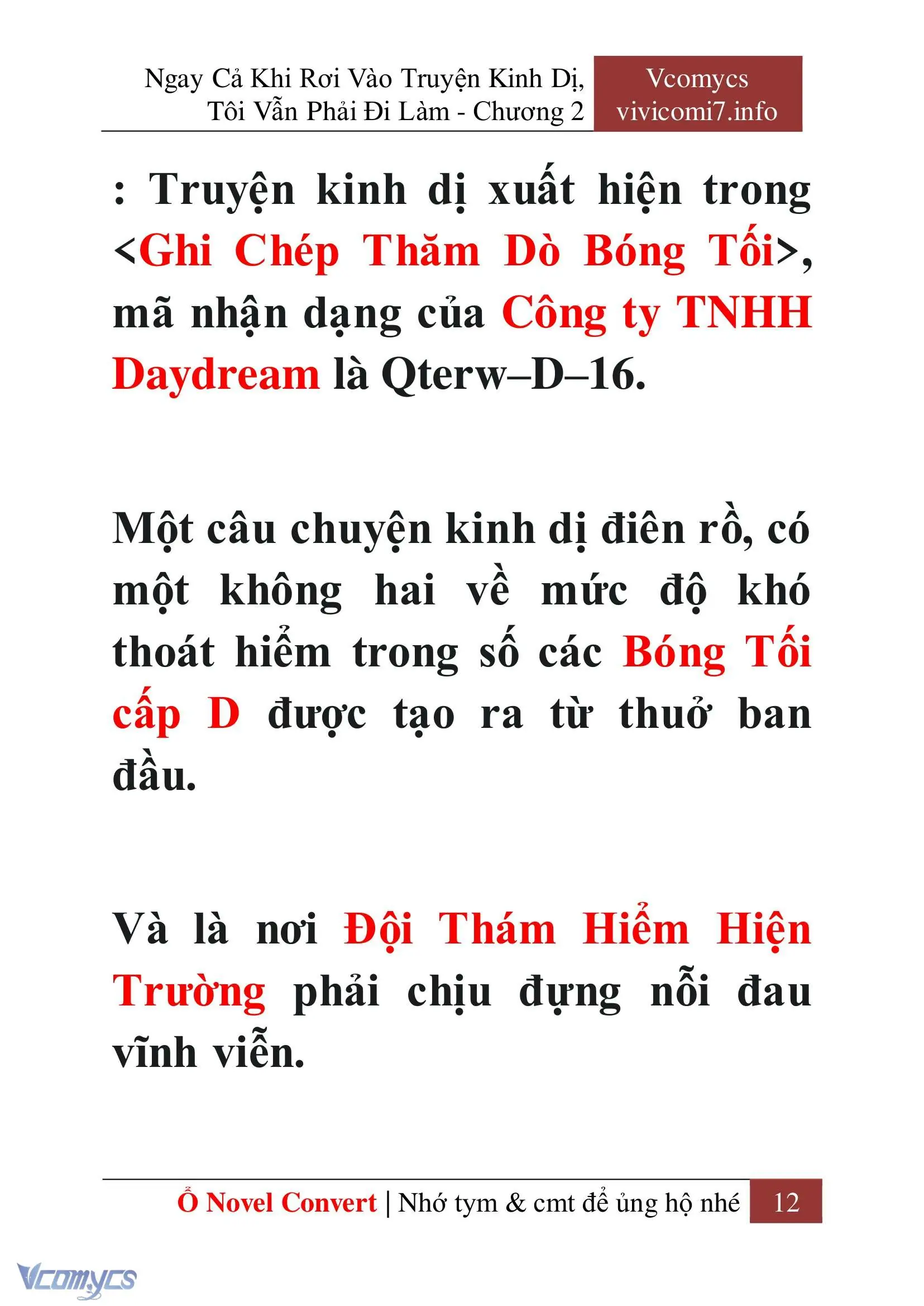 [Novel] Ngay Cả Khi Rơi Vào Truyện Kinh Dị, Tôi Vẫn Phải Đi Làm Chapter 2 - Trang 14