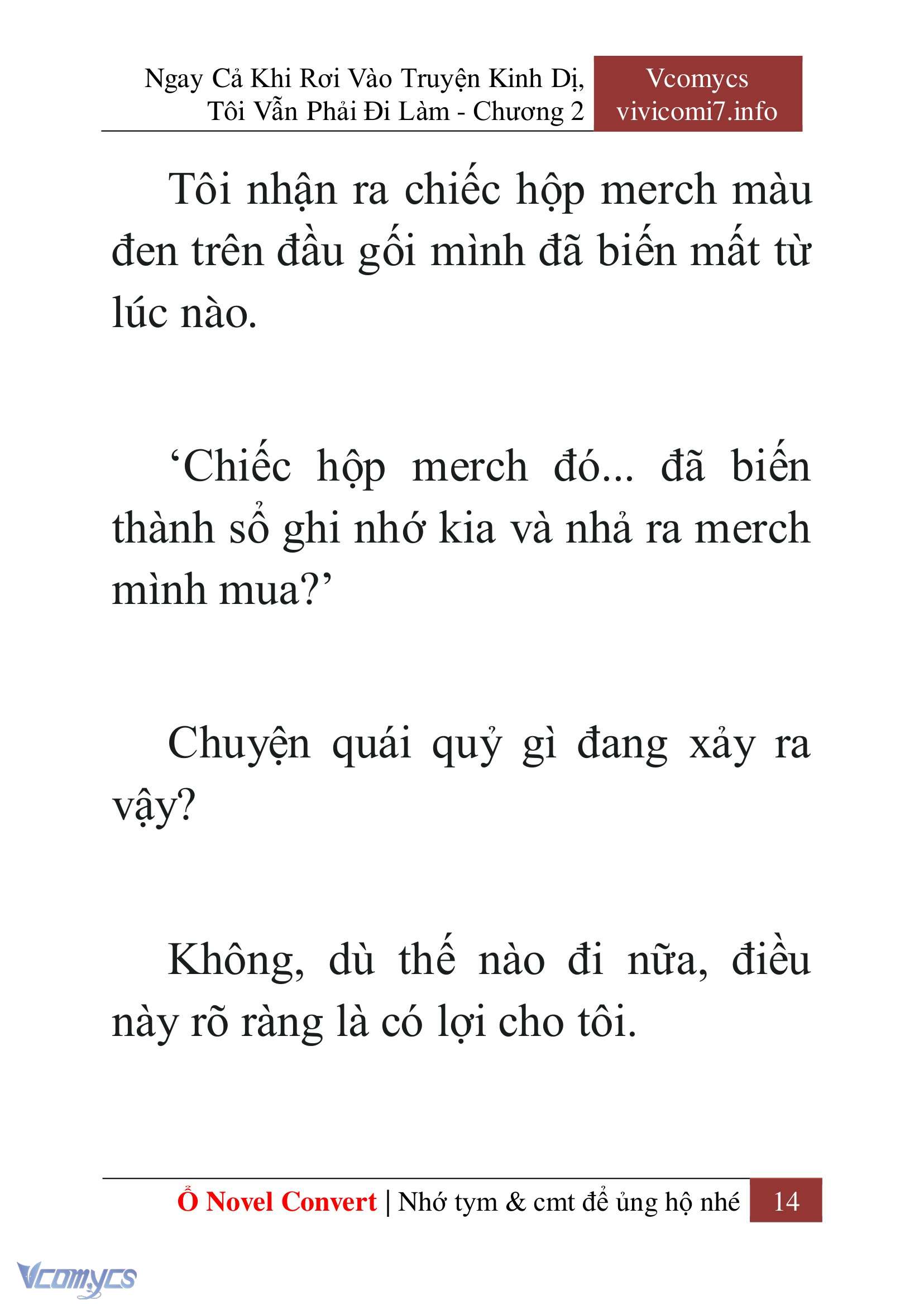 [Novel] Ngay Cả Khi Rơi Vào Truyện Kinh Dị, Tôi Vẫn Phải Đi Làm Chapter 2 - Trang 16