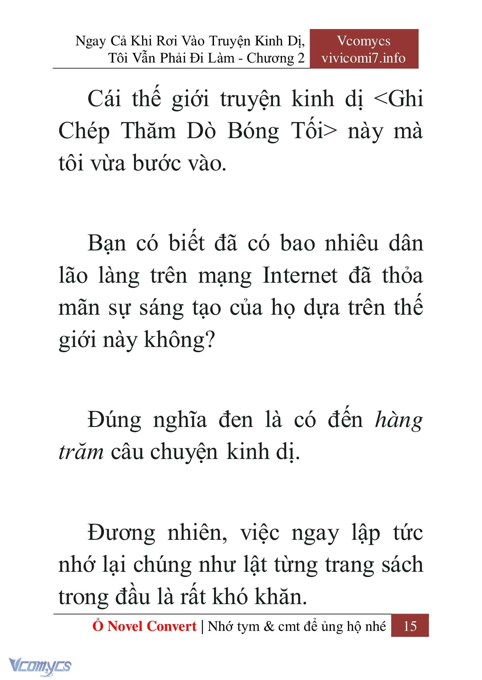 [Novel] Ngay Cả Khi Rơi Vào Truyện Kinh Dị, Tôi Vẫn Phải Đi Làm Chapter 2 - Trang 17