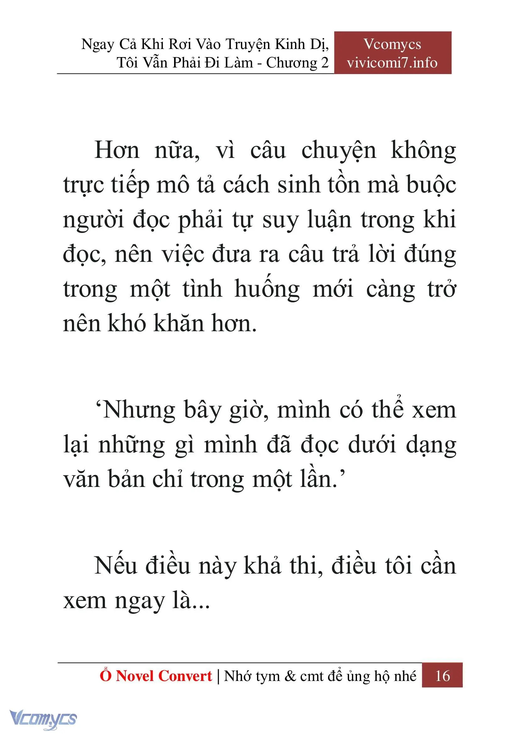 [Novel] Ngay Cả Khi Rơi Vào Truyện Kinh Dị, Tôi Vẫn Phải Đi Làm Chapter 2 - Trang 18