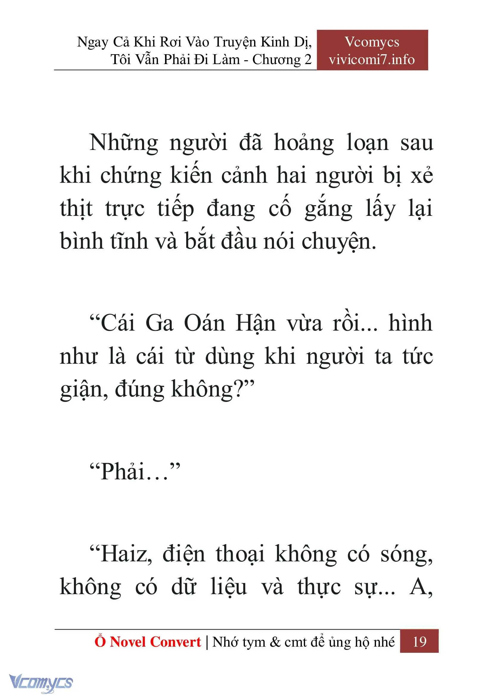 [Novel] Ngay Cả Khi Rơi Vào Truyện Kinh Dị, Tôi Vẫn Phải Đi Làm Chapter 2 - Trang 21