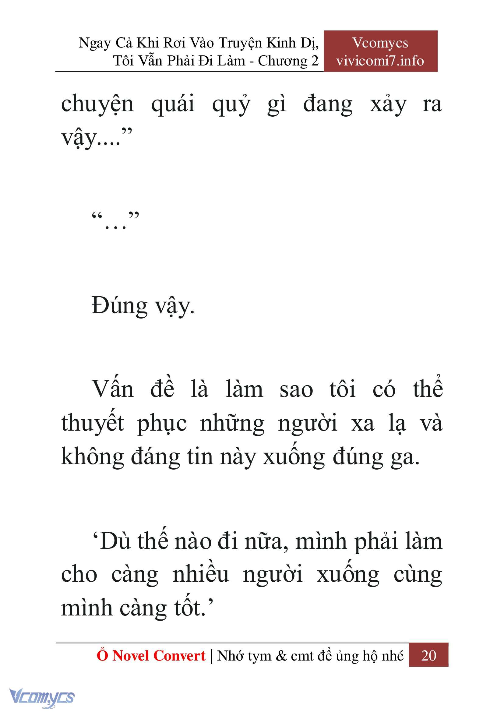 [Novel] Ngay Cả Khi Rơi Vào Truyện Kinh Dị, Tôi Vẫn Phải Đi Làm Chapter 2 - Trang 22