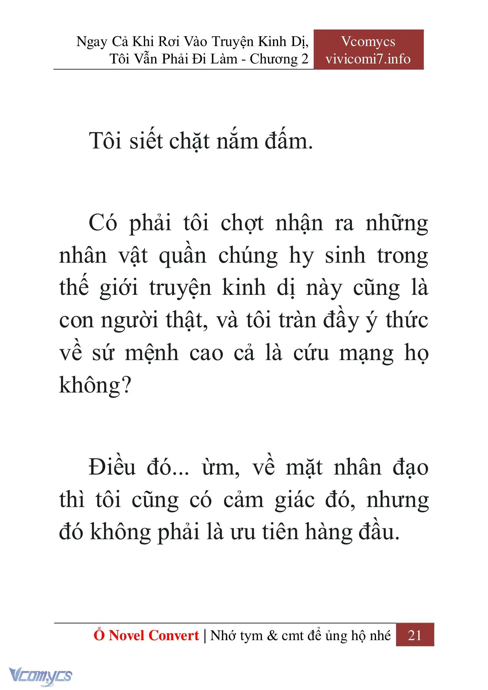 [Novel] Ngay Cả Khi Rơi Vào Truyện Kinh Dị, Tôi Vẫn Phải Đi Làm Chapter 2 - Trang 23