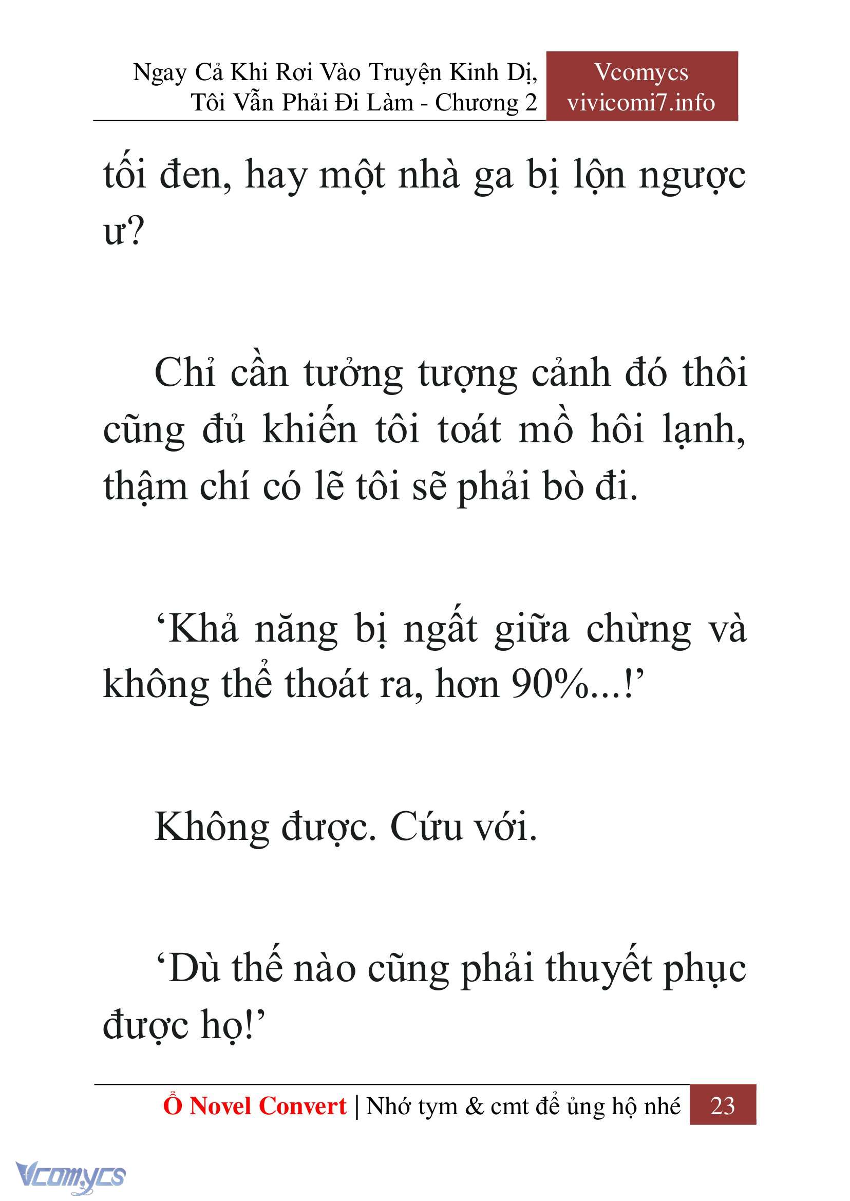 [Novel] Ngay Cả Khi Rơi Vào Truyện Kinh Dị, Tôi Vẫn Phải Đi Làm Chapter 2 - Trang 25