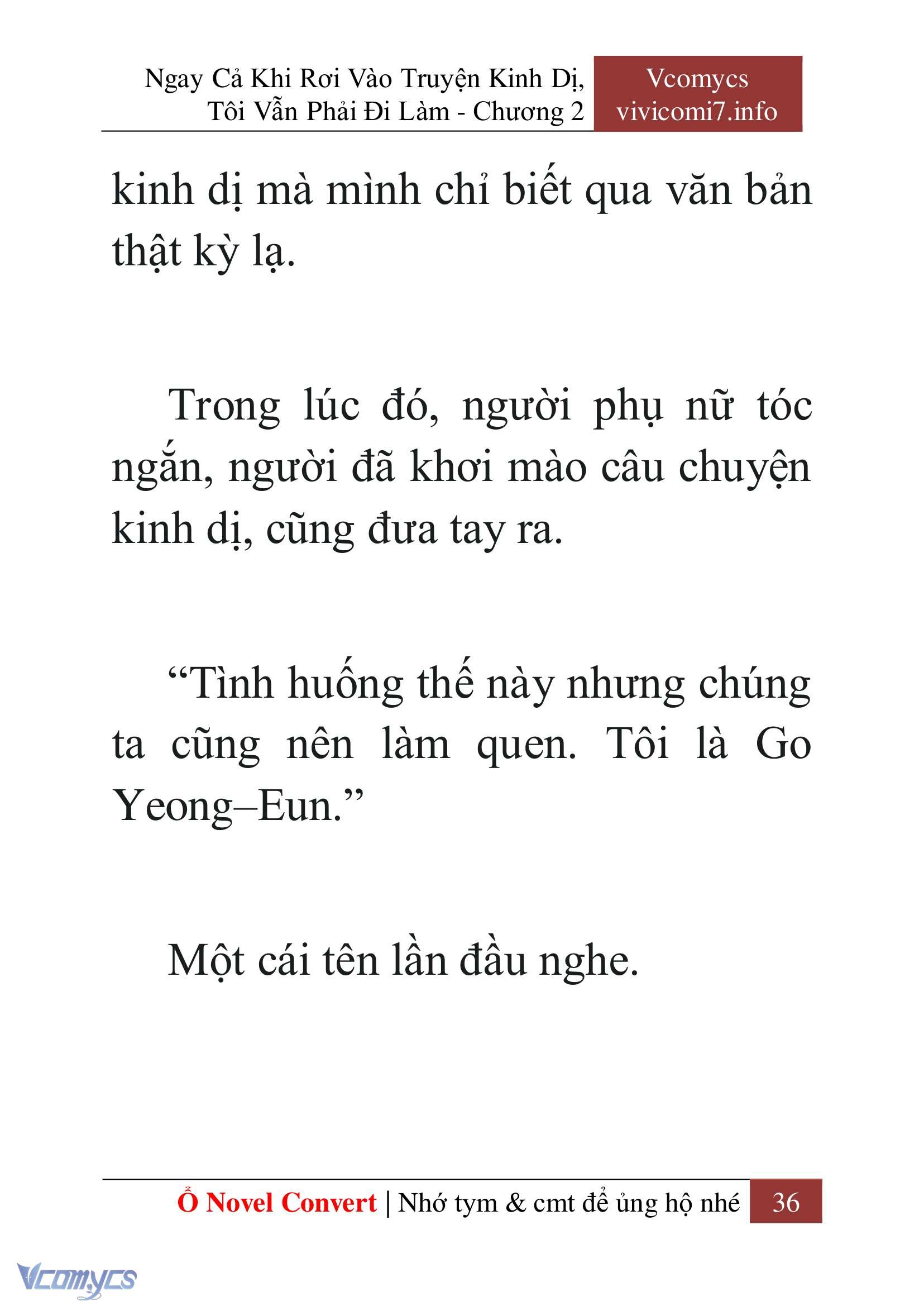 [Novel] Ngay Cả Khi Rơi Vào Truyện Kinh Dị, Tôi Vẫn Phải Đi Làm Chapter 2 - Trang 38