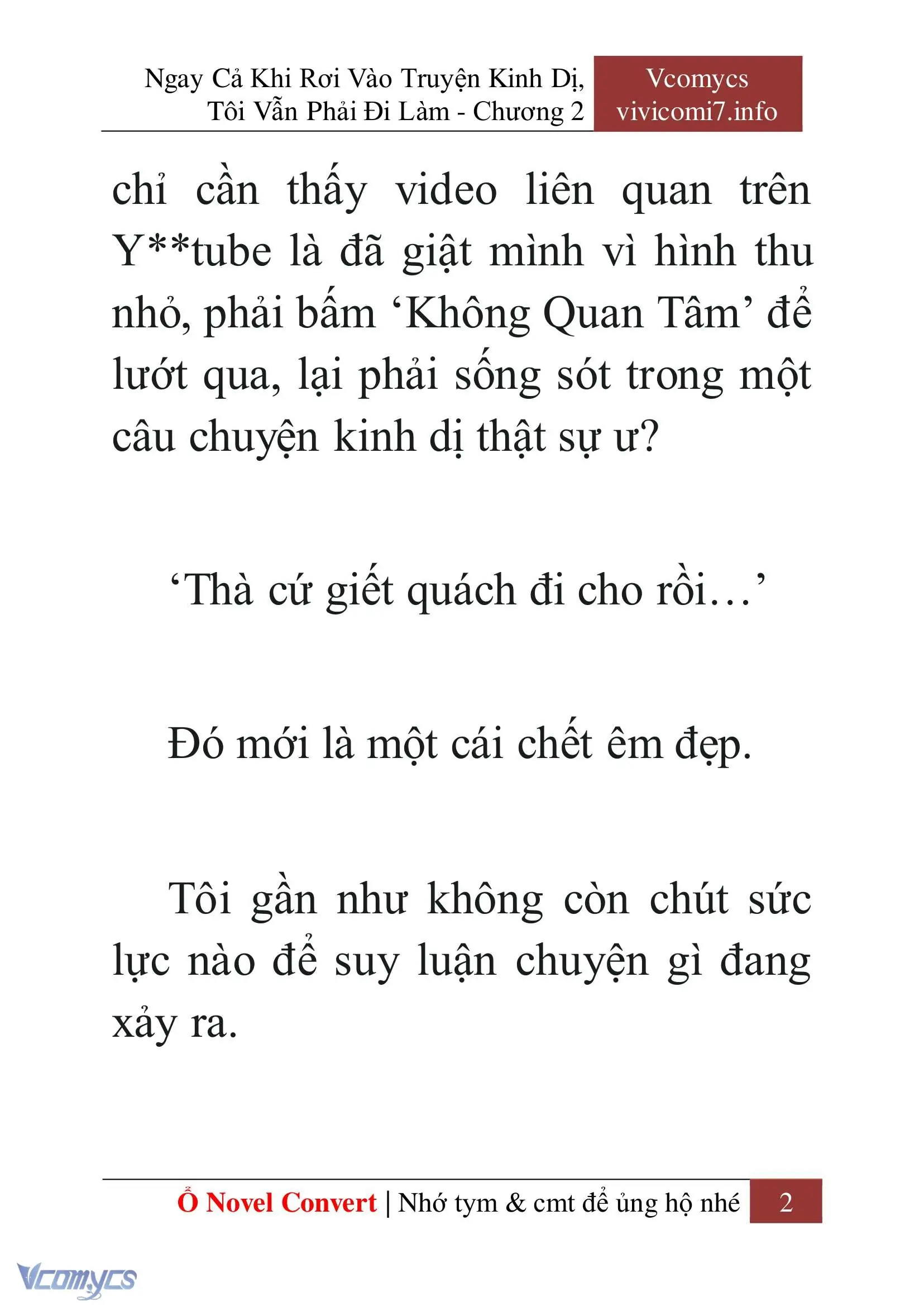 [Novel] Ngay Cả Khi Rơi Vào Truyện Kinh Dị, Tôi Vẫn Phải Đi Làm Chapter 2 - Trang 4