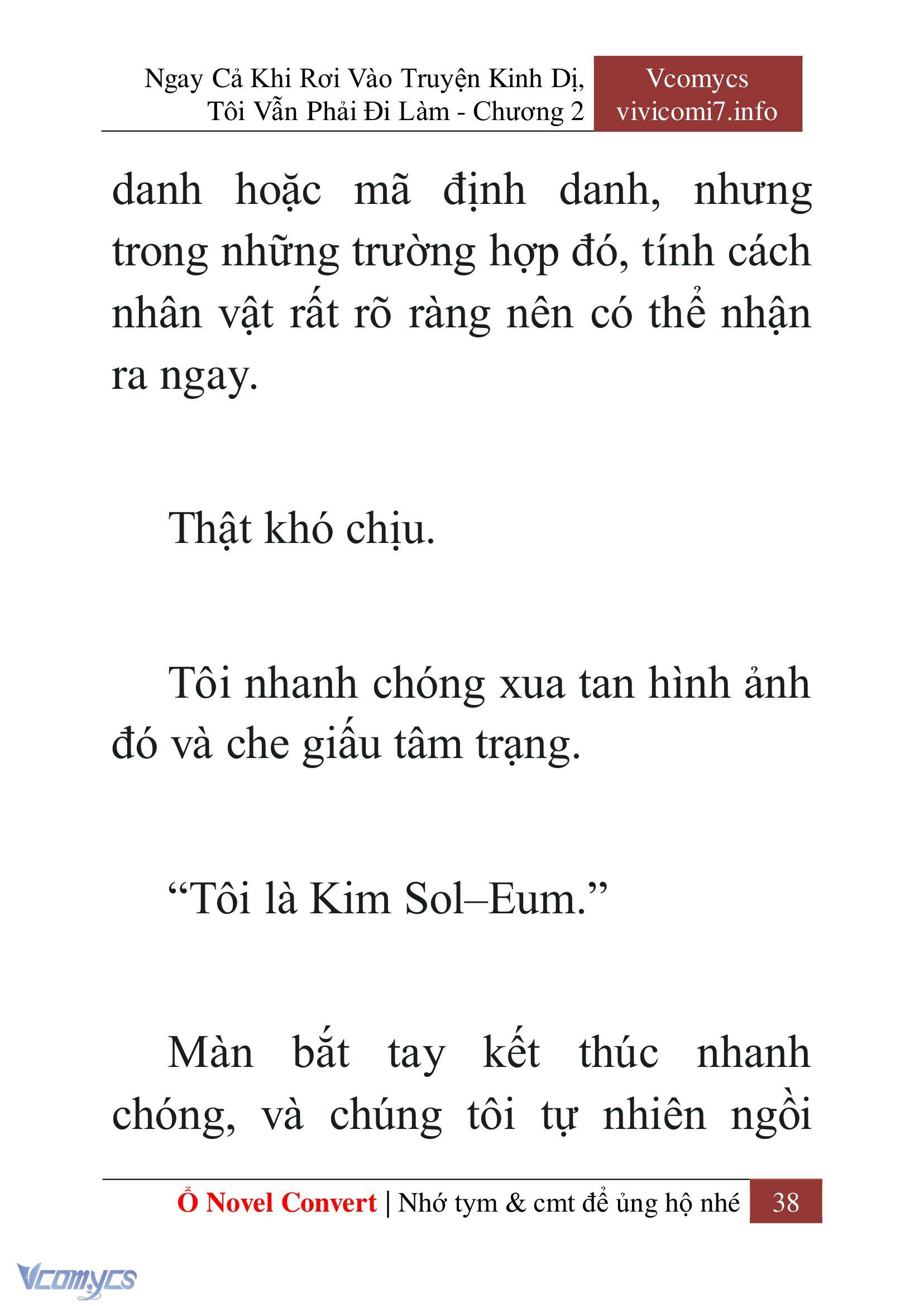[Novel] Ngay Cả Khi Rơi Vào Truyện Kinh Dị, Tôi Vẫn Phải Đi Làm Chapter 2 - Trang 40