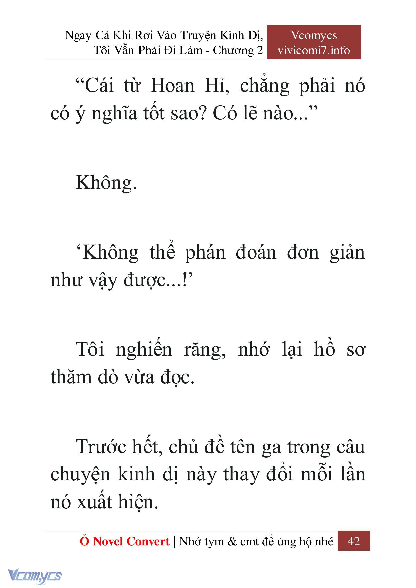 [Novel] Ngay Cả Khi Rơi Vào Truyện Kinh Dị, Tôi Vẫn Phải Đi Làm Chapter 2 - Trang 44